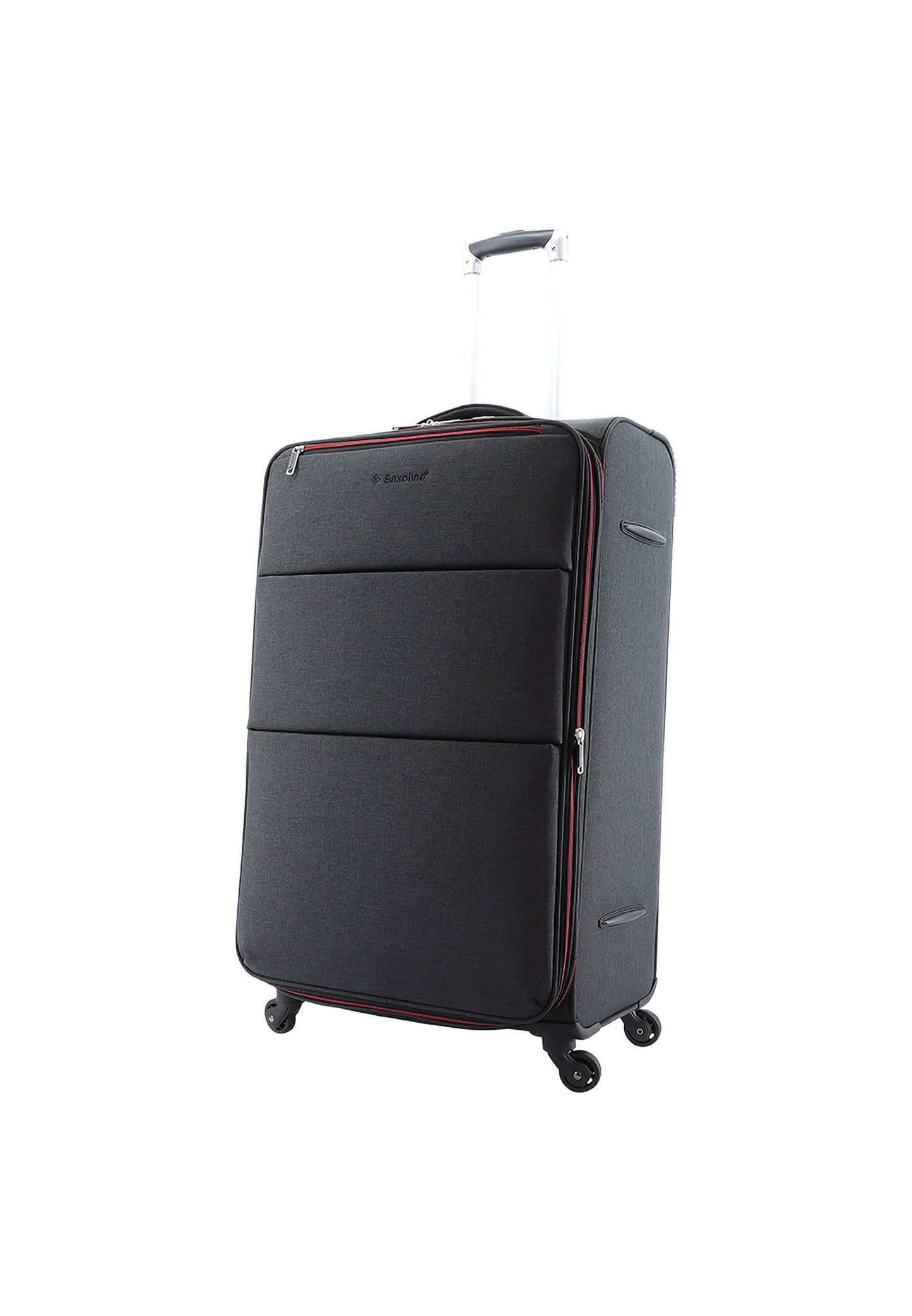 Saxoline Relax Red zipper Weichschalenkoffer / Trolley / Reisekoffer (Large) Anthrazit