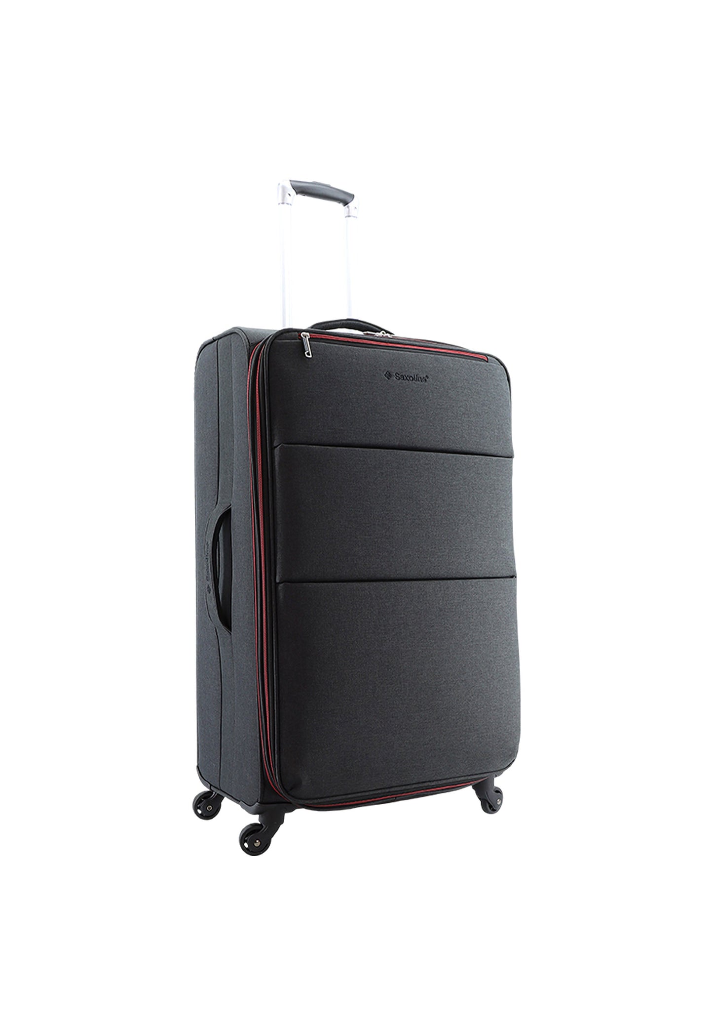 Saxoline Relax Red zipper Weichschalenkoffer / Trolley / Reisekoffer (Large) Anthrazit