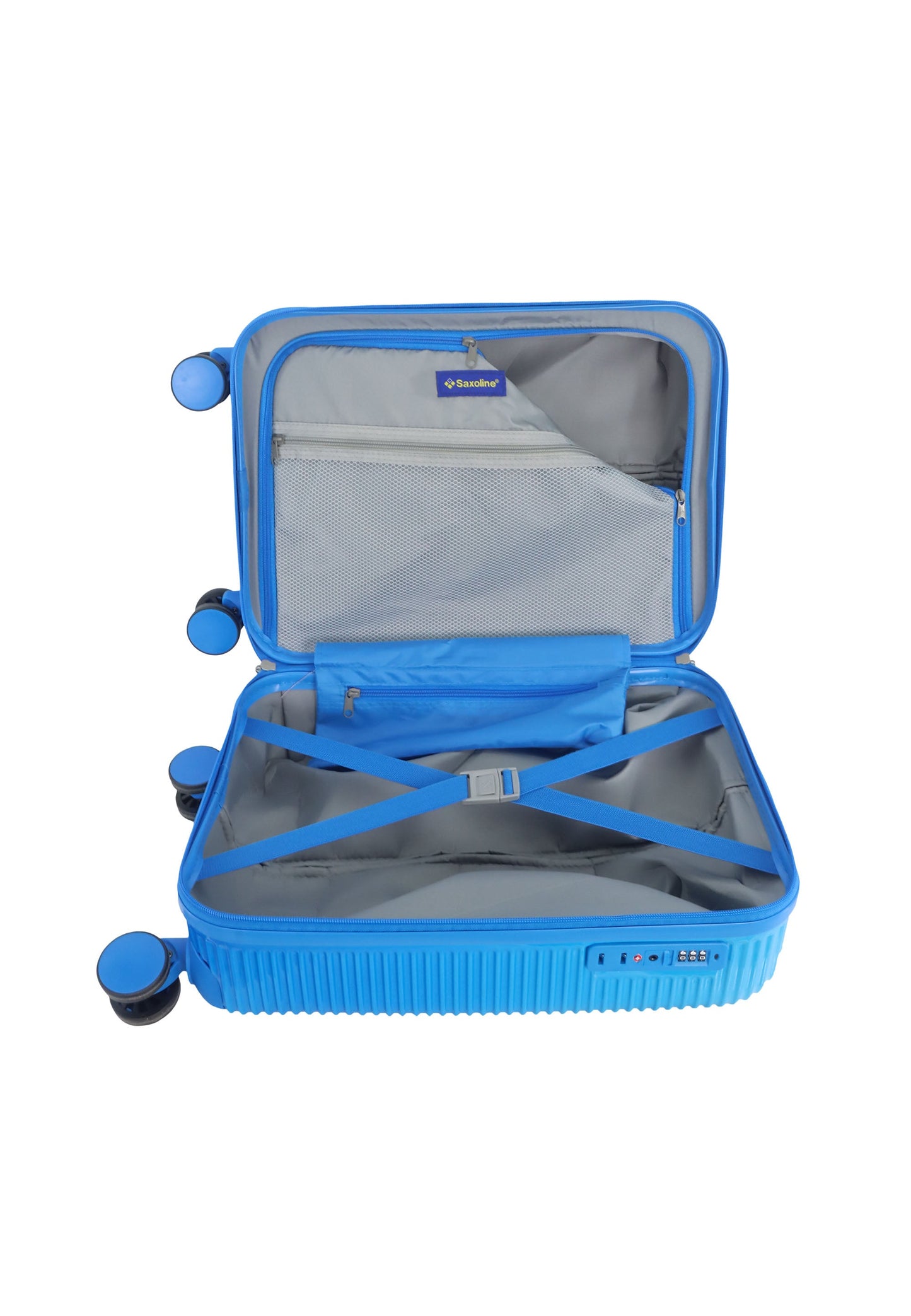 Saxoline - Twist Handgepäck Hartschalenkoffer / Trolley / Reisekoffer (Small) Blau