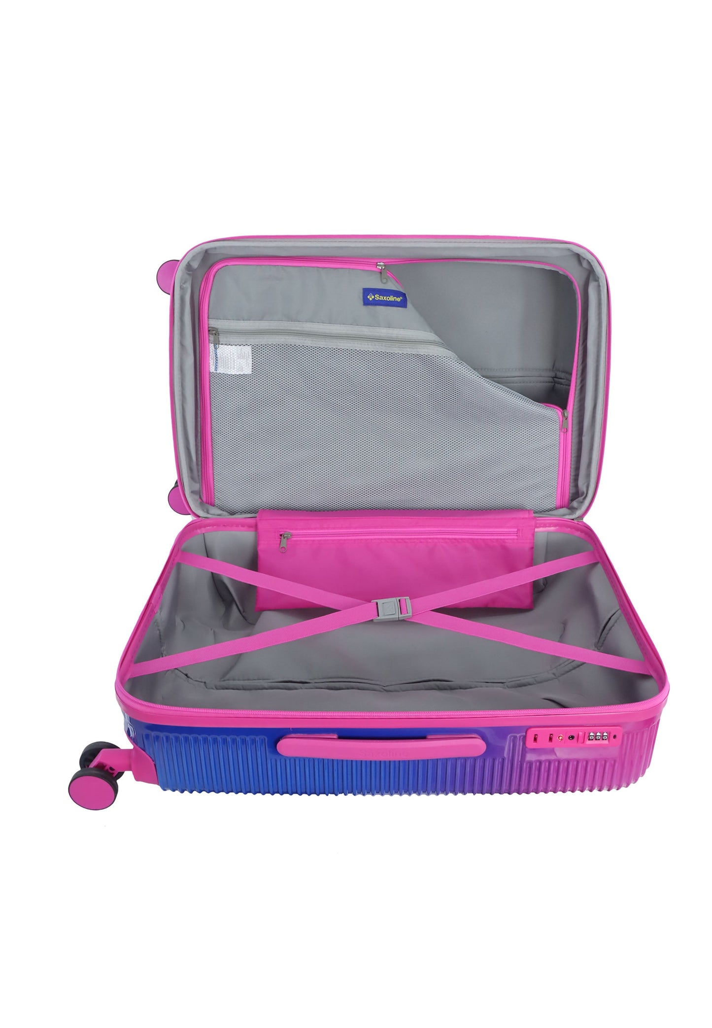 Saxoline - Twist Hartschalenkoffer / Trolley / Reisekoffer (Medium) Fuchsia