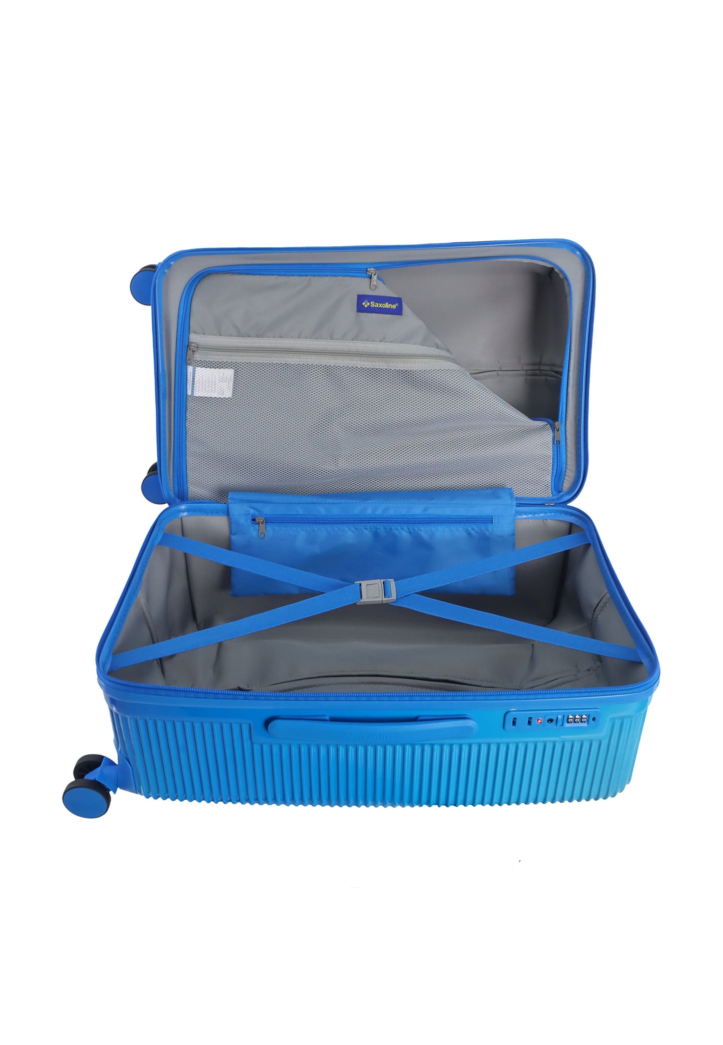 Saxoline - Twist Trunk Hartschalenkoffer / Trolley / Reisekoffer (Medium) Blau