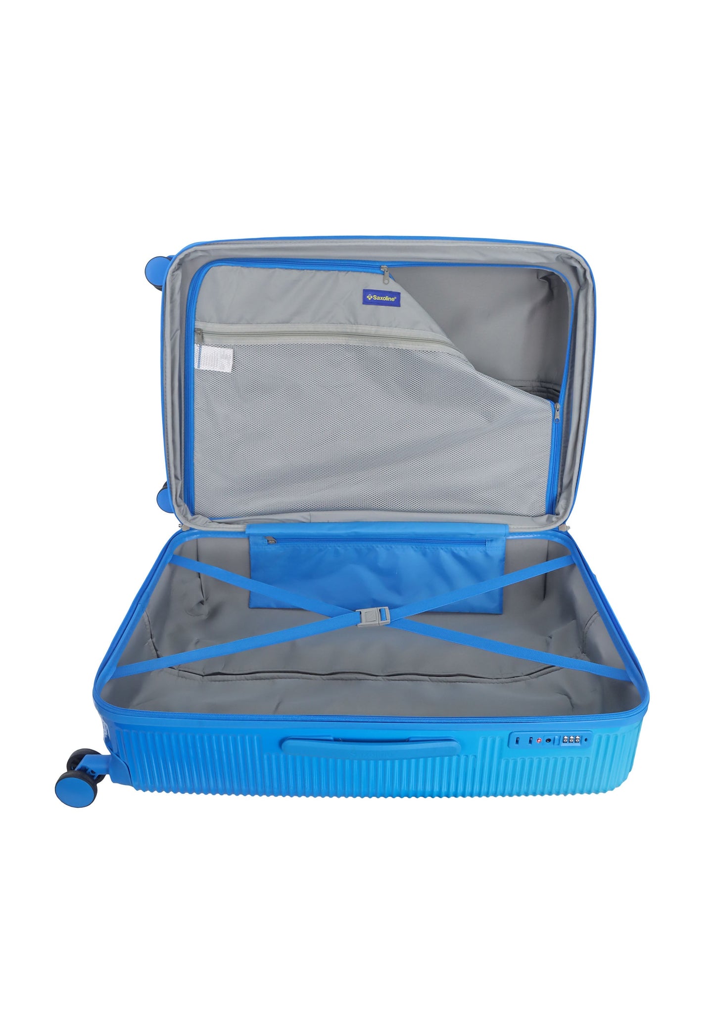 Saxoline - Twist Hartschalen-Kofferset / Trolley-Set / Reisekofferset - (S/M/L) Blau