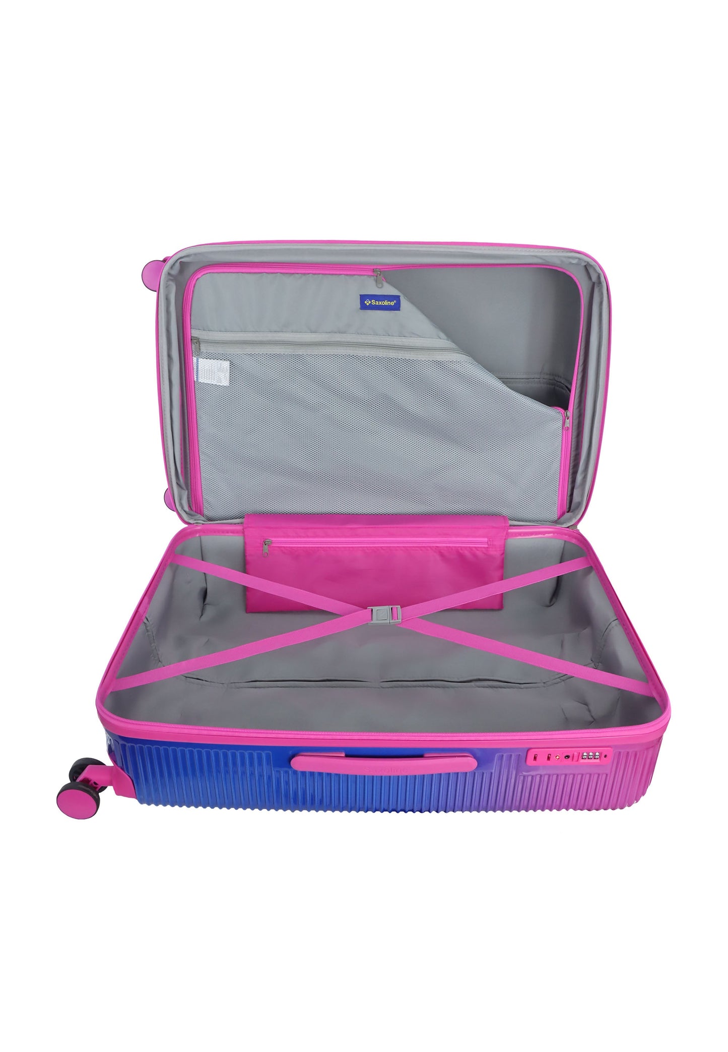 Saxoline - Twist Hartschalen-Kofferset / Trolley-Set / Reisekofferset - (S/M/L) Fuchsia