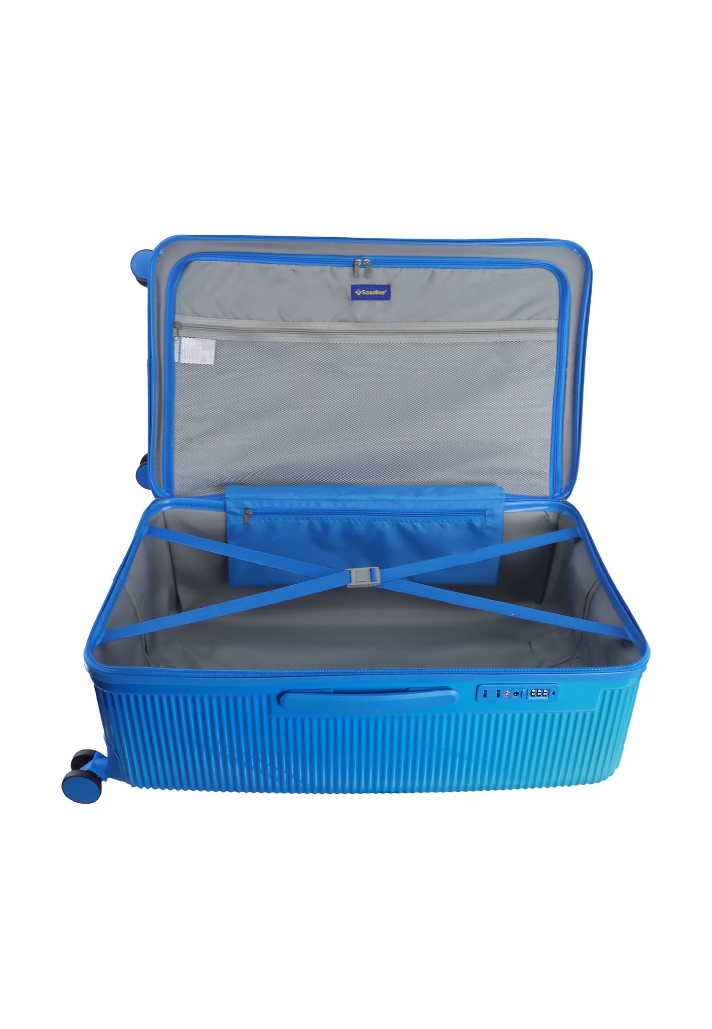 Saxoline - Twist Trunk Hartschalenkoffer / Trolley / Reisekoffer (Large) Blau