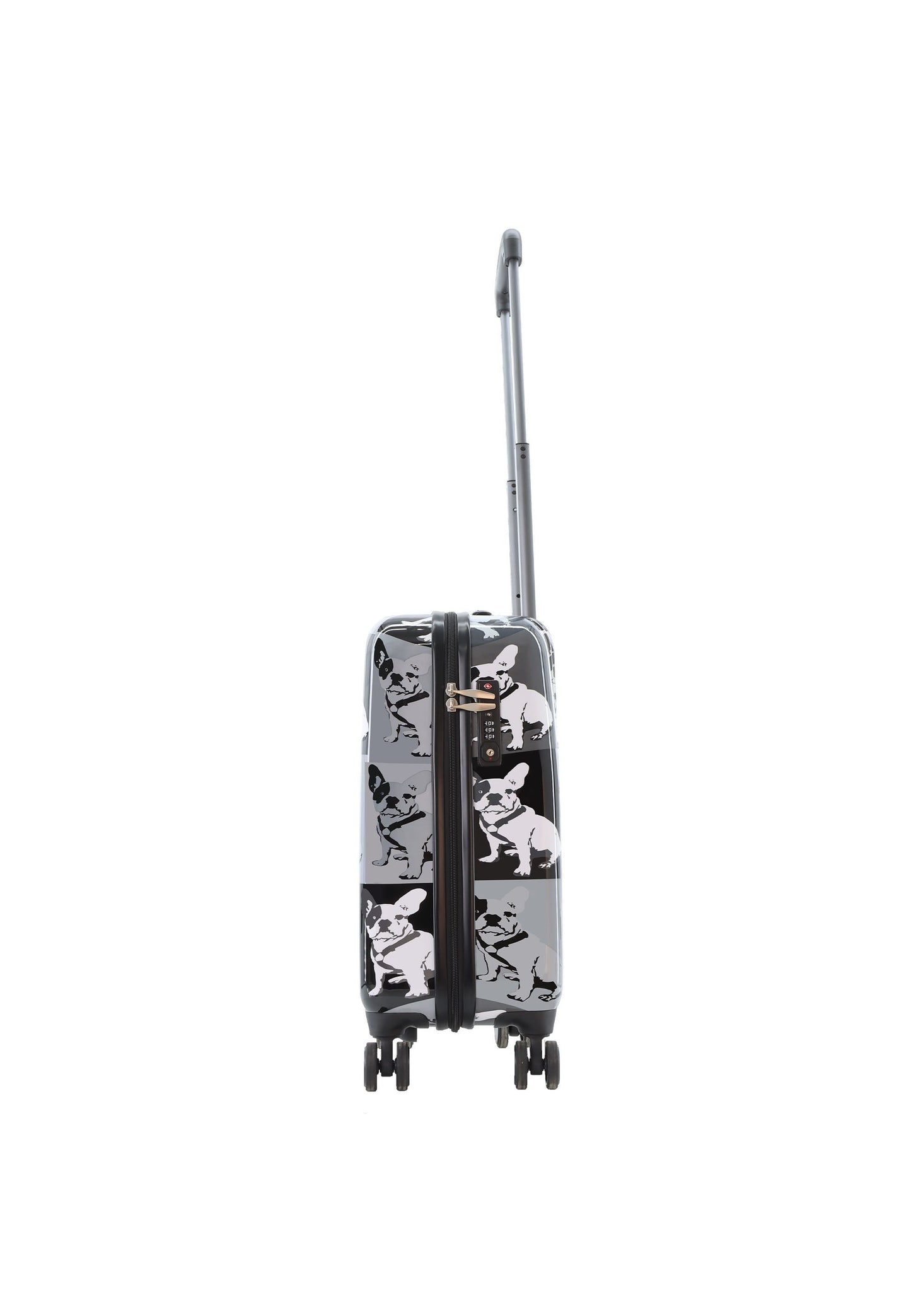 Saxoline Blue Bulldog Monochrome Handgepäck Hartschalenkoffer / Trolley / Reisekoffer (Small)