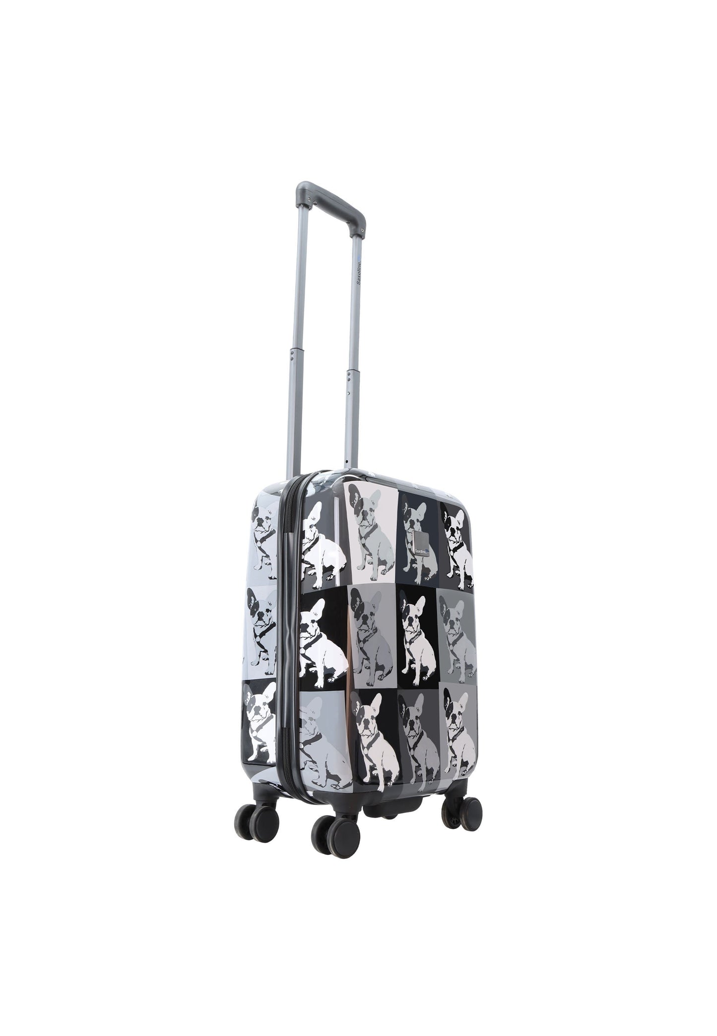 Saxoline Blue Bulldog Monochrome Handgepäck Hartschalenkoffer / Trolley / Reisekoffer (Small)
