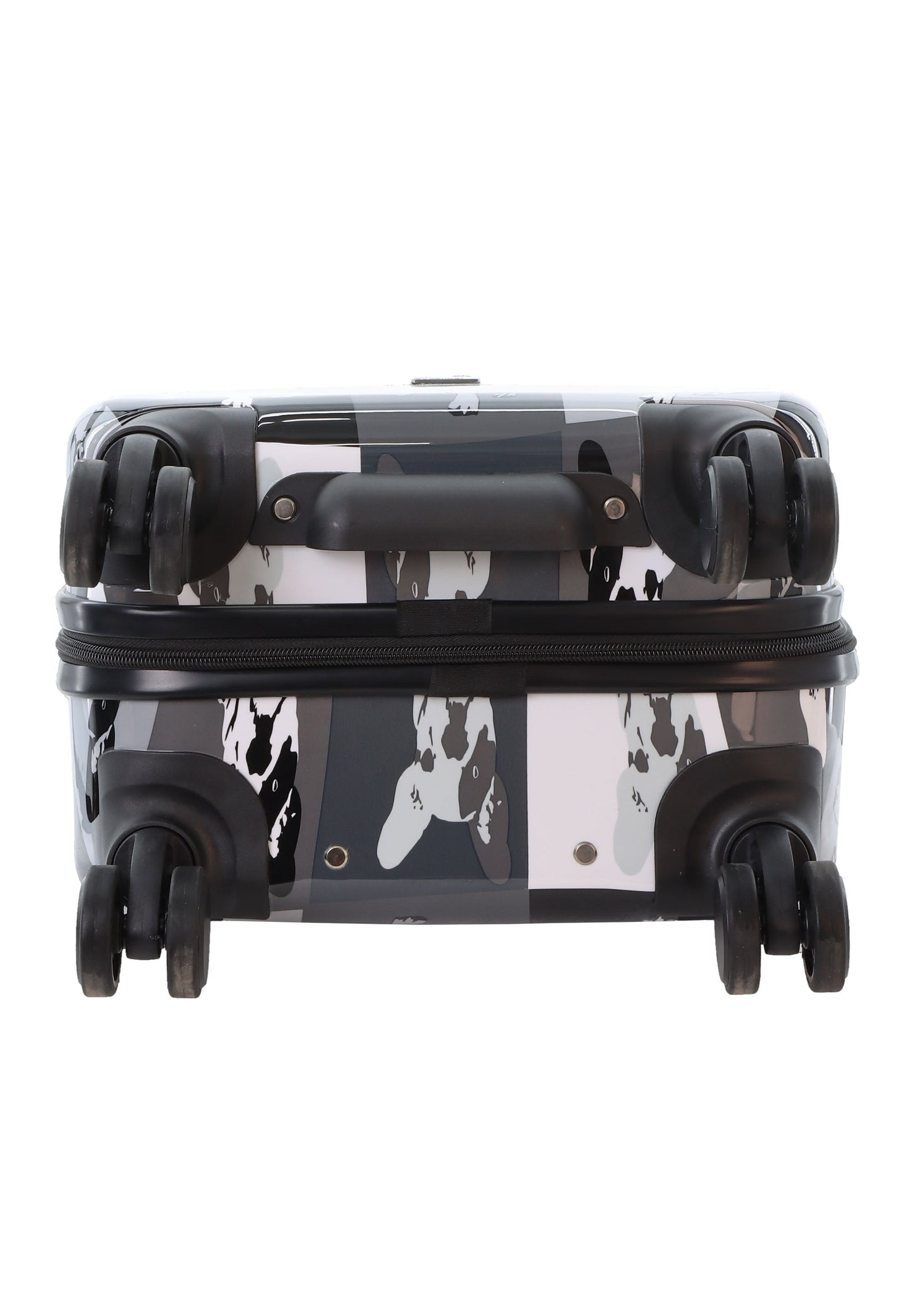 Saxoline Blue Bulldog Monochrome Handgepäck Hartschalenkoffer / Trolley / Reisekoffer (Small)