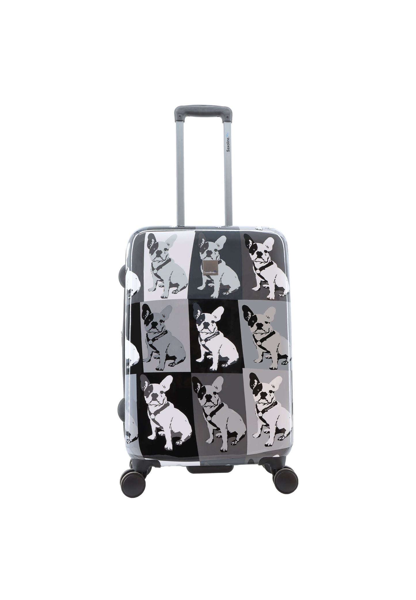 Saxoline Blue Bulldog Monochrome Hartschalenkoffer / Trolley / Reisekoffer (Medium)
