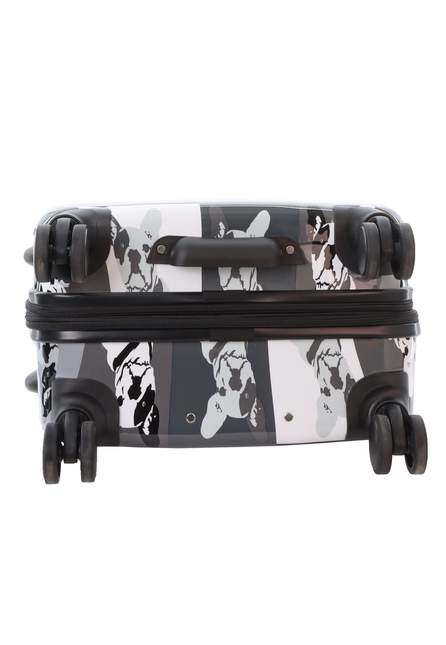 Saxoline Blue Bulldog Monochrome Hartschalenkoffer / Trolley / Reisekoffer (Medium)