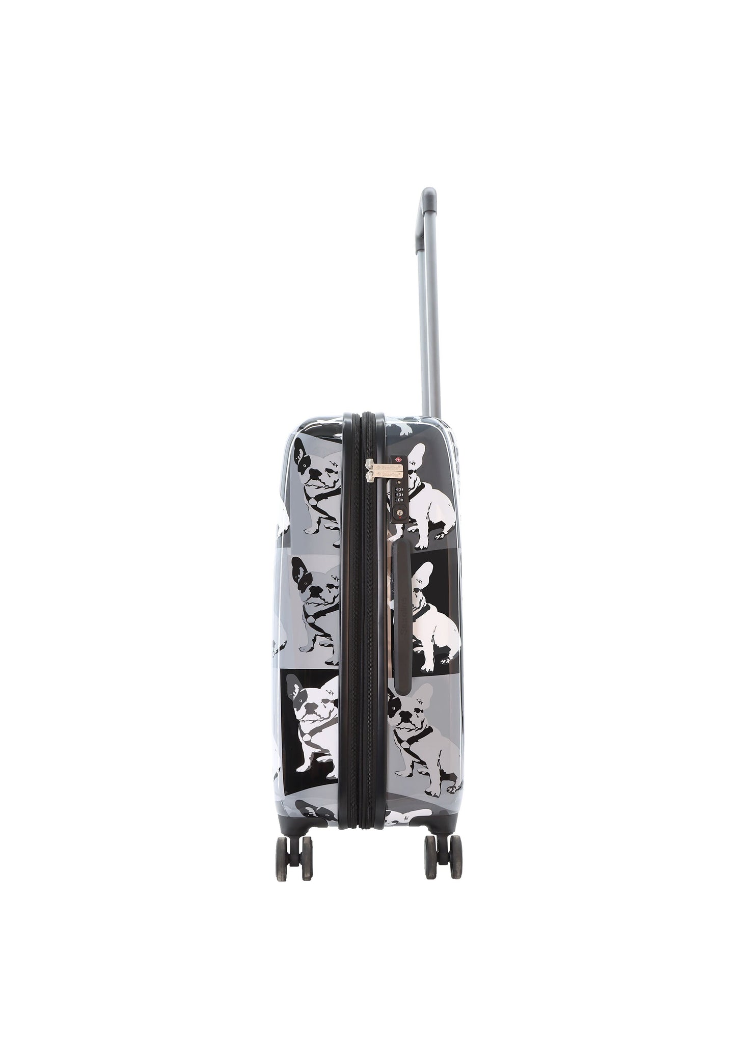 Saxoline Blue Bulldog Monochrome Hartschalenkoffer / Trolley / Reisekoffer (Medium)