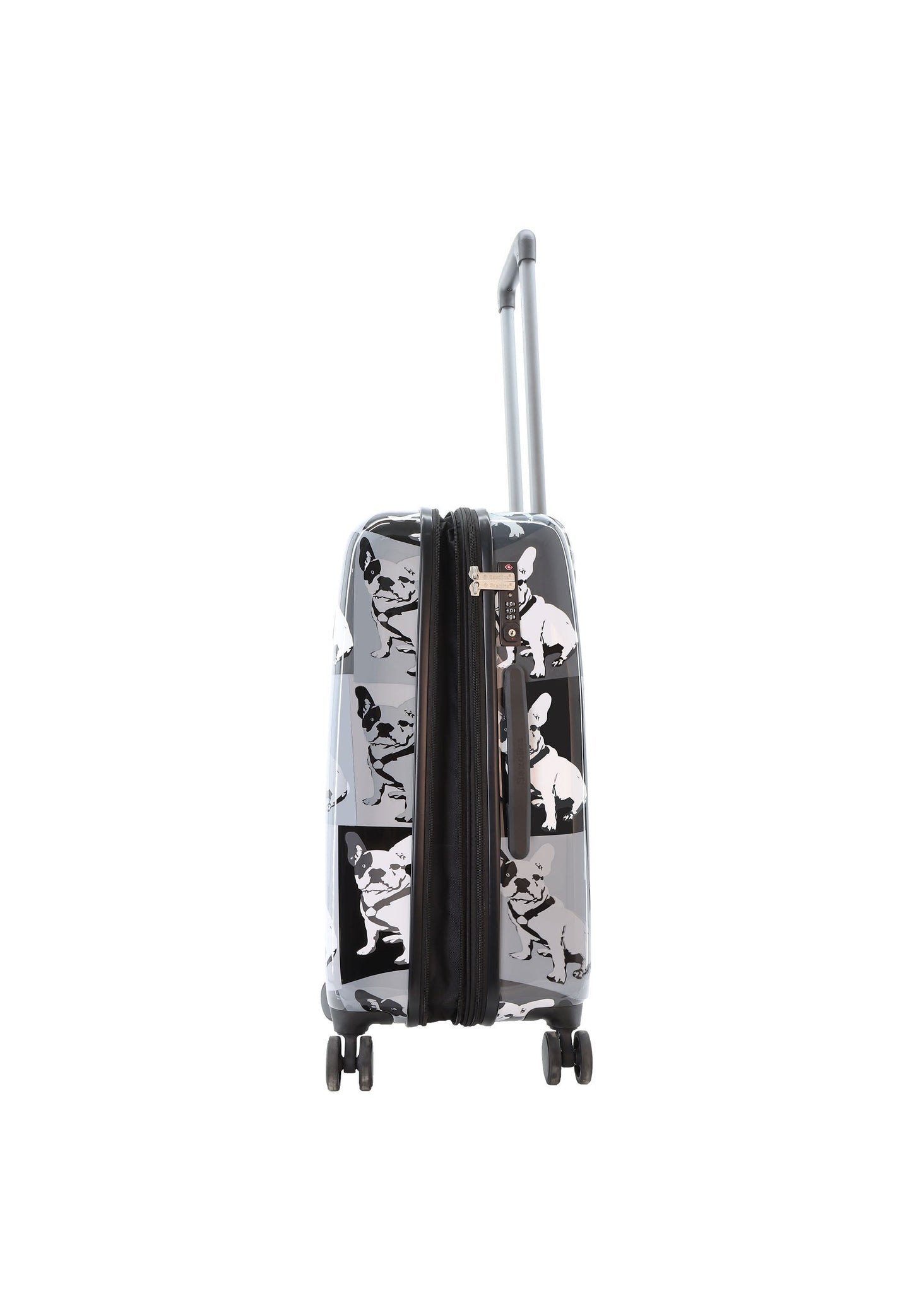 Saxoline Blue Bulldog Monochrome Hartschalenkoffer / Trolley / Reisekoffer (Medium)