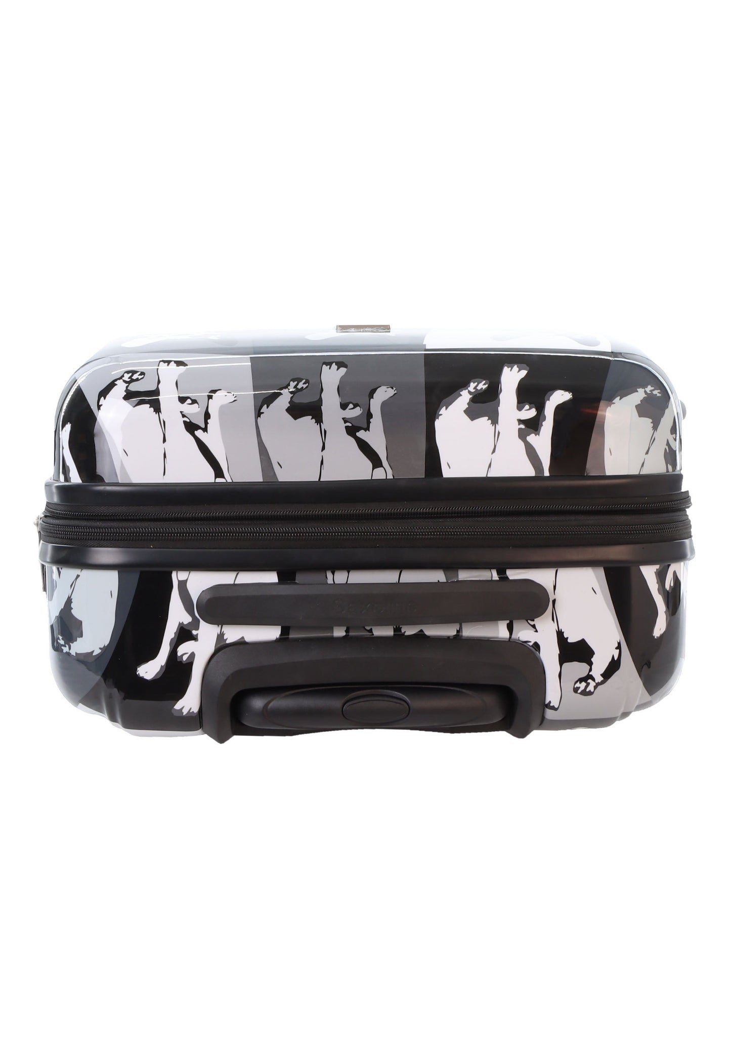Saxoline Blue Bulldog Monochrome Hartschalenkoffer / Trolley / Reisekoffer (Medium)