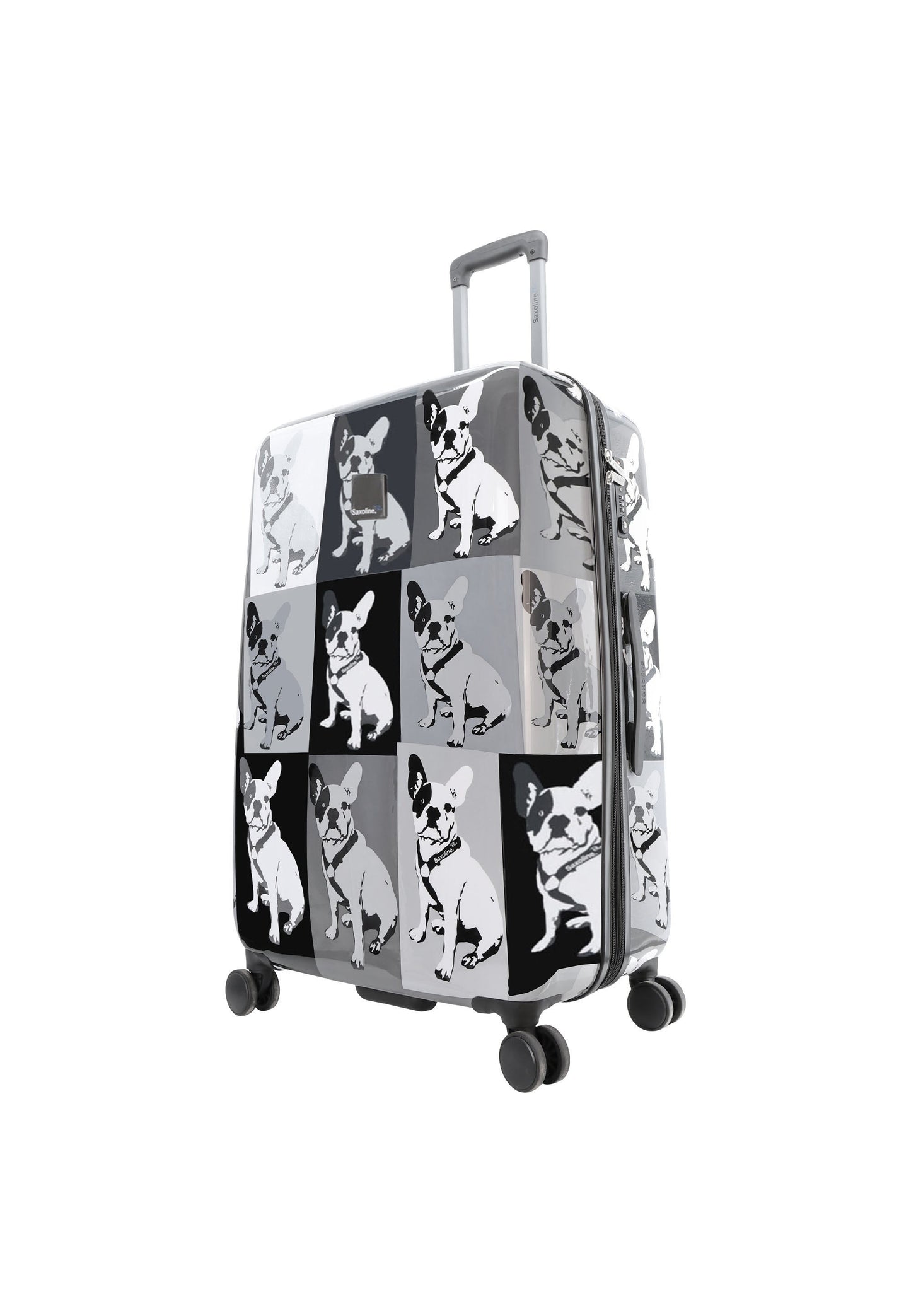 Saxoline Blue Bulldog Monochrome Hartschalenkoffer / Trolley / Reisekoffer (Large)