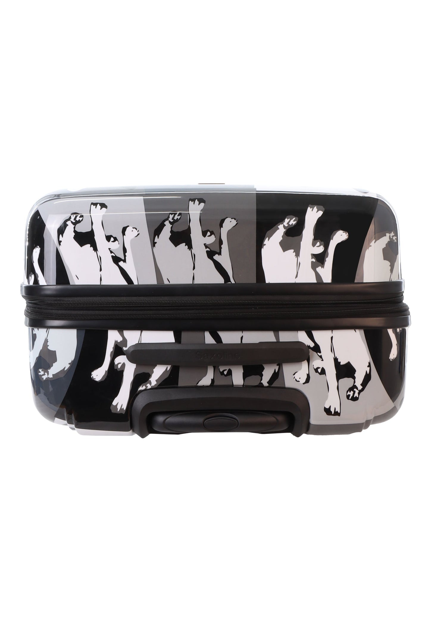 Saxoline Blue Bulldog Monochrome Hartschalenkoffer / Trolley / Reisekoffer (Large)