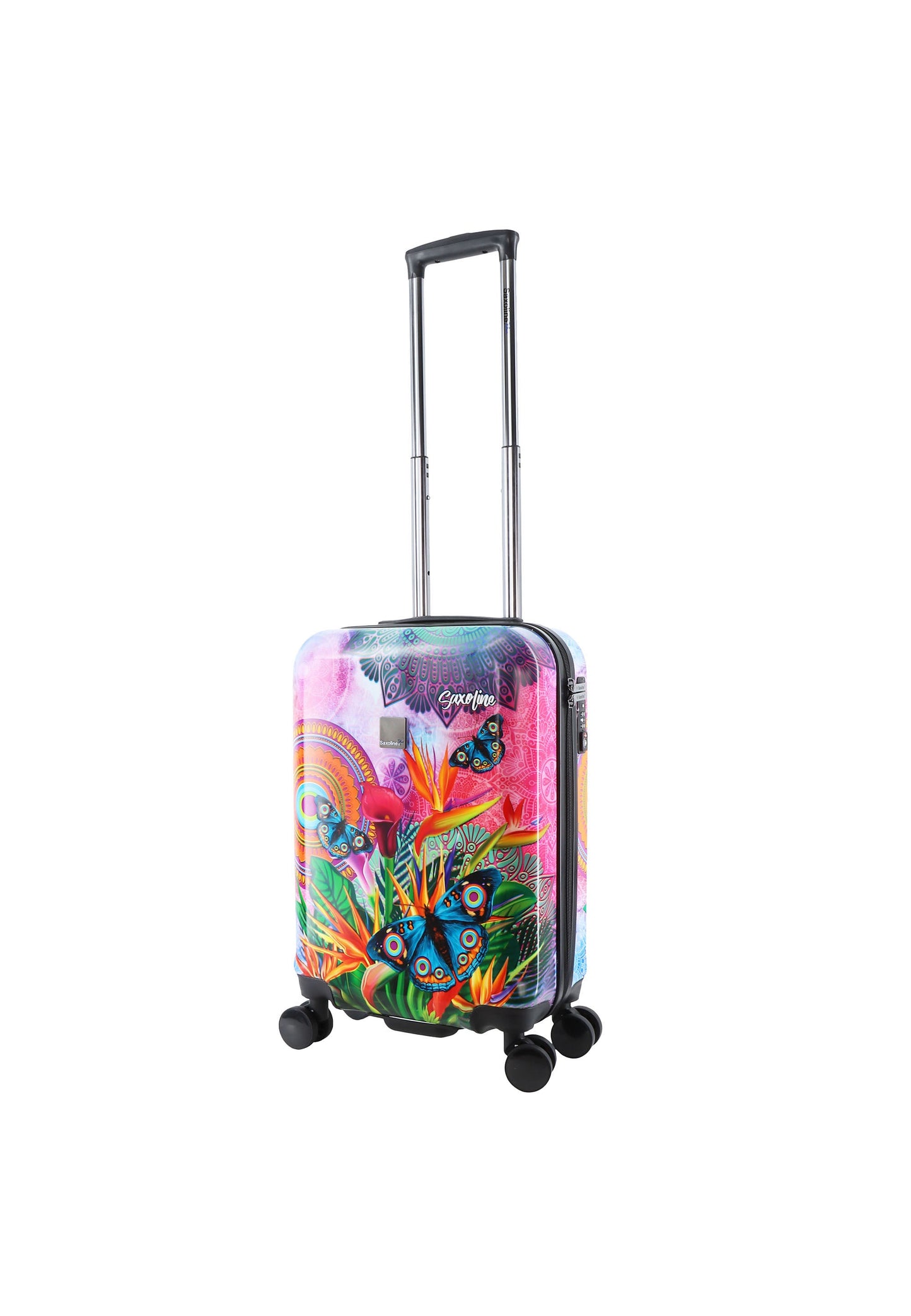 Saxoline Blue Butterfly Nature Handgepäck Hartschalenkoffer / Trolley / Reisekoffer (Small)