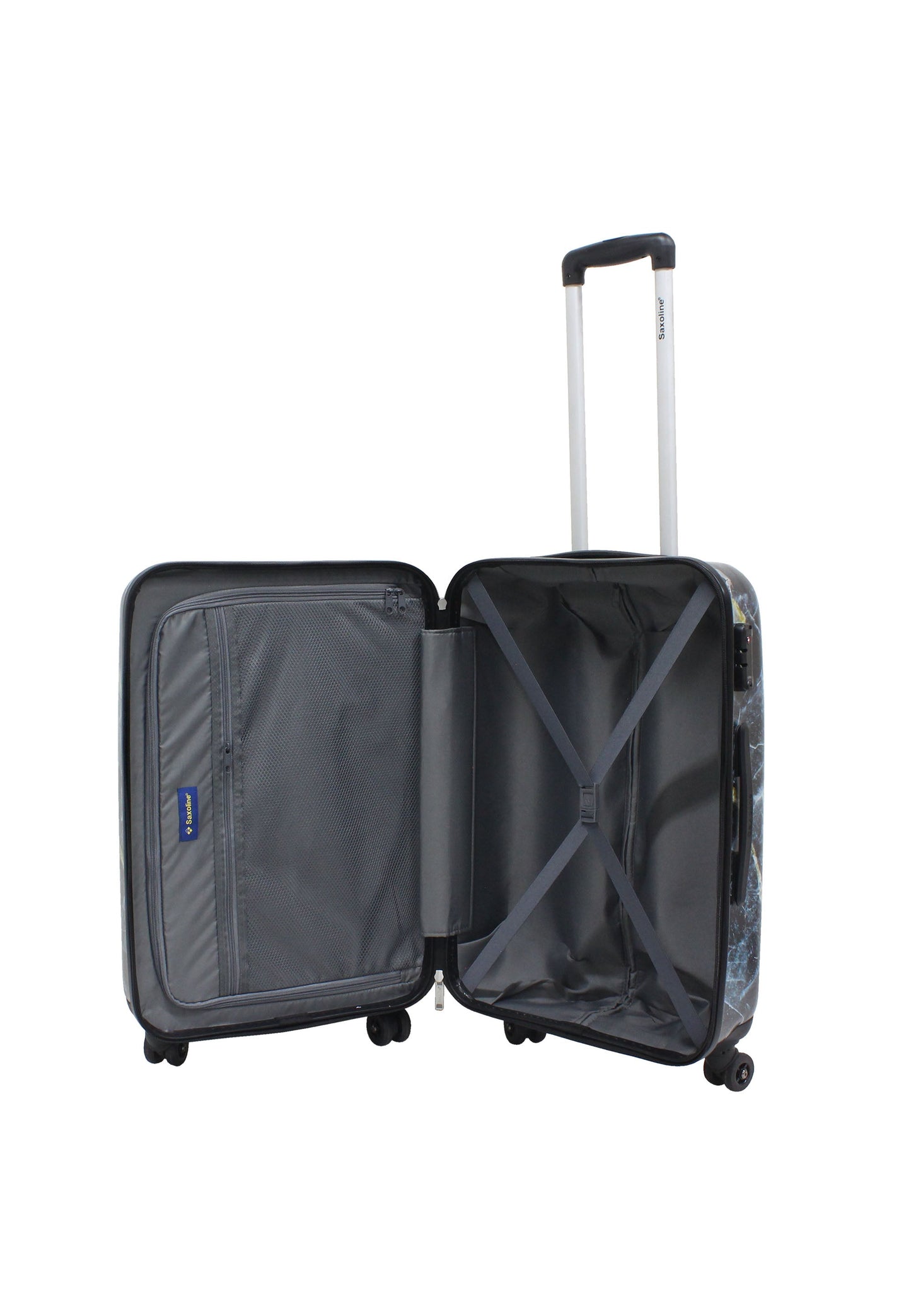 Saxoline Marble Hartschalenkoffer / Trolley / Reisekoffer (Medium)