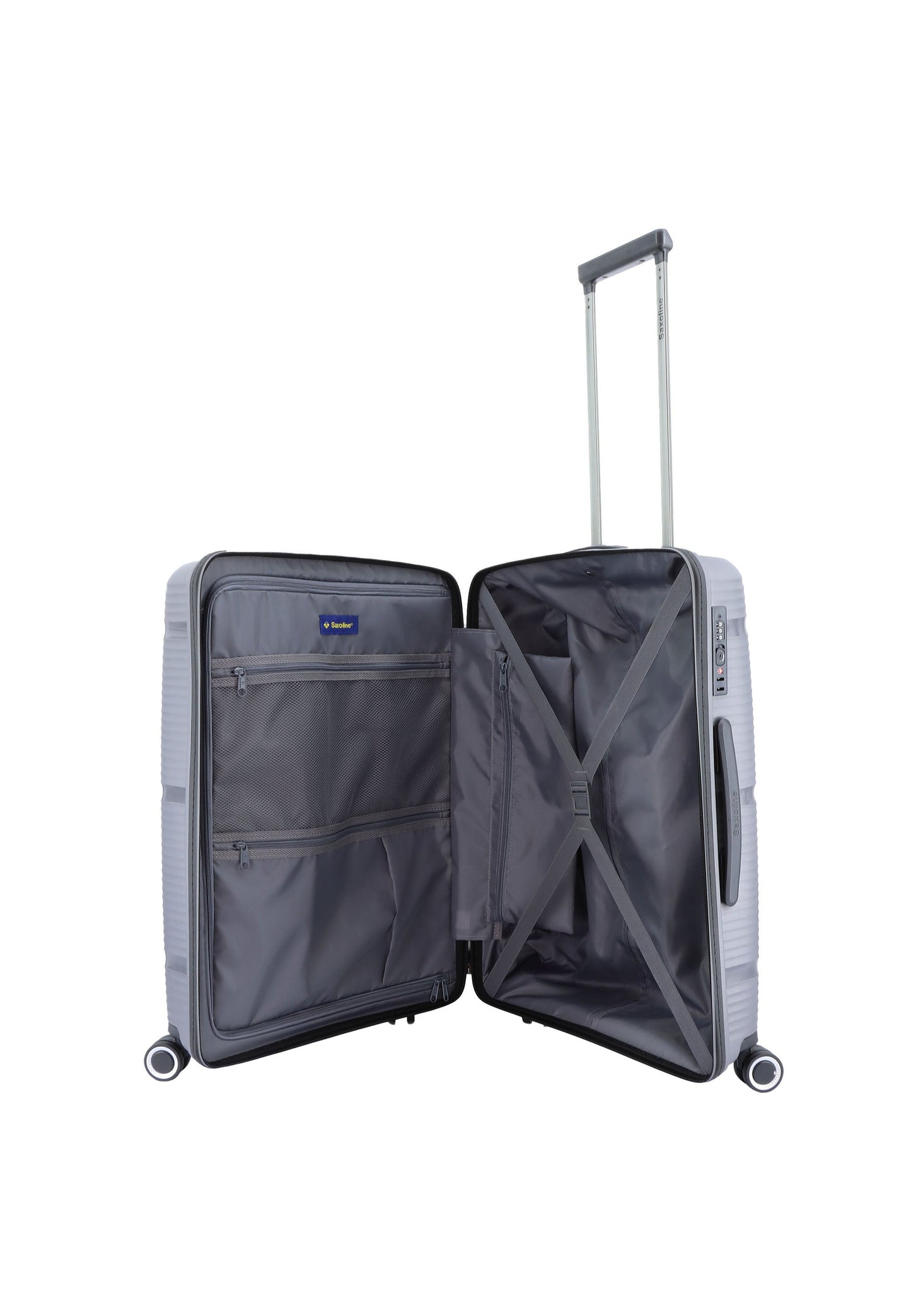 Saxoline Taupe Hartschalenkoffer / Trolley / Reisekoffer (Medium)