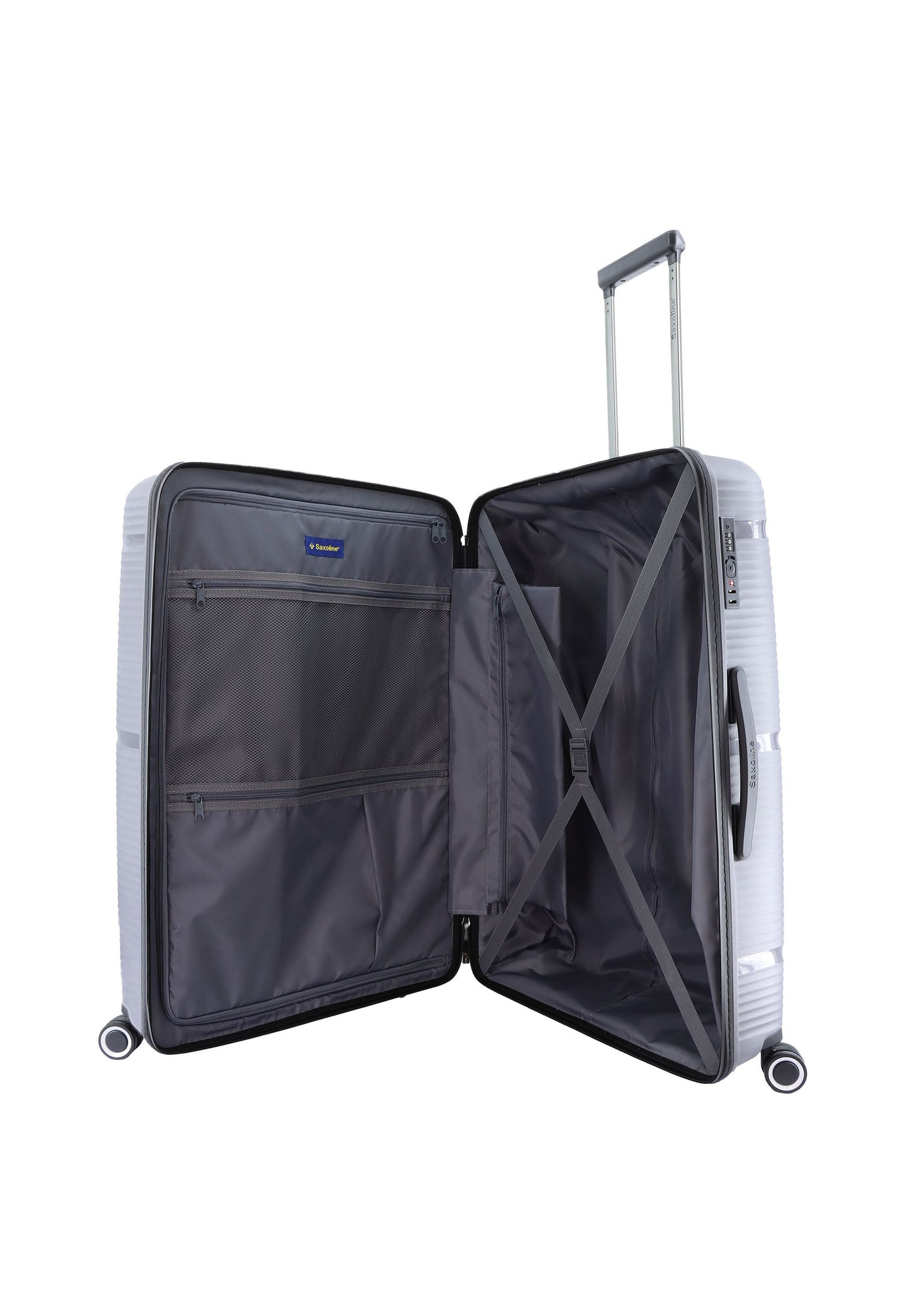 Saxoline Taupe Hartschalenkoffer / Trolley / Reisekoffer (Large)