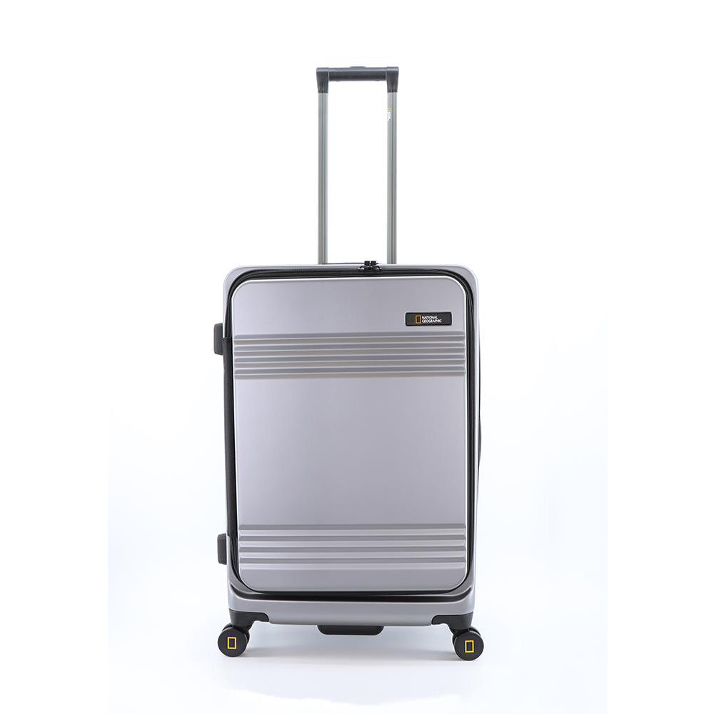 National Geographic - Lodge Hartschalenkoffer / Trolley / Reisekoffer - 67.8cm - (Medium) Silber