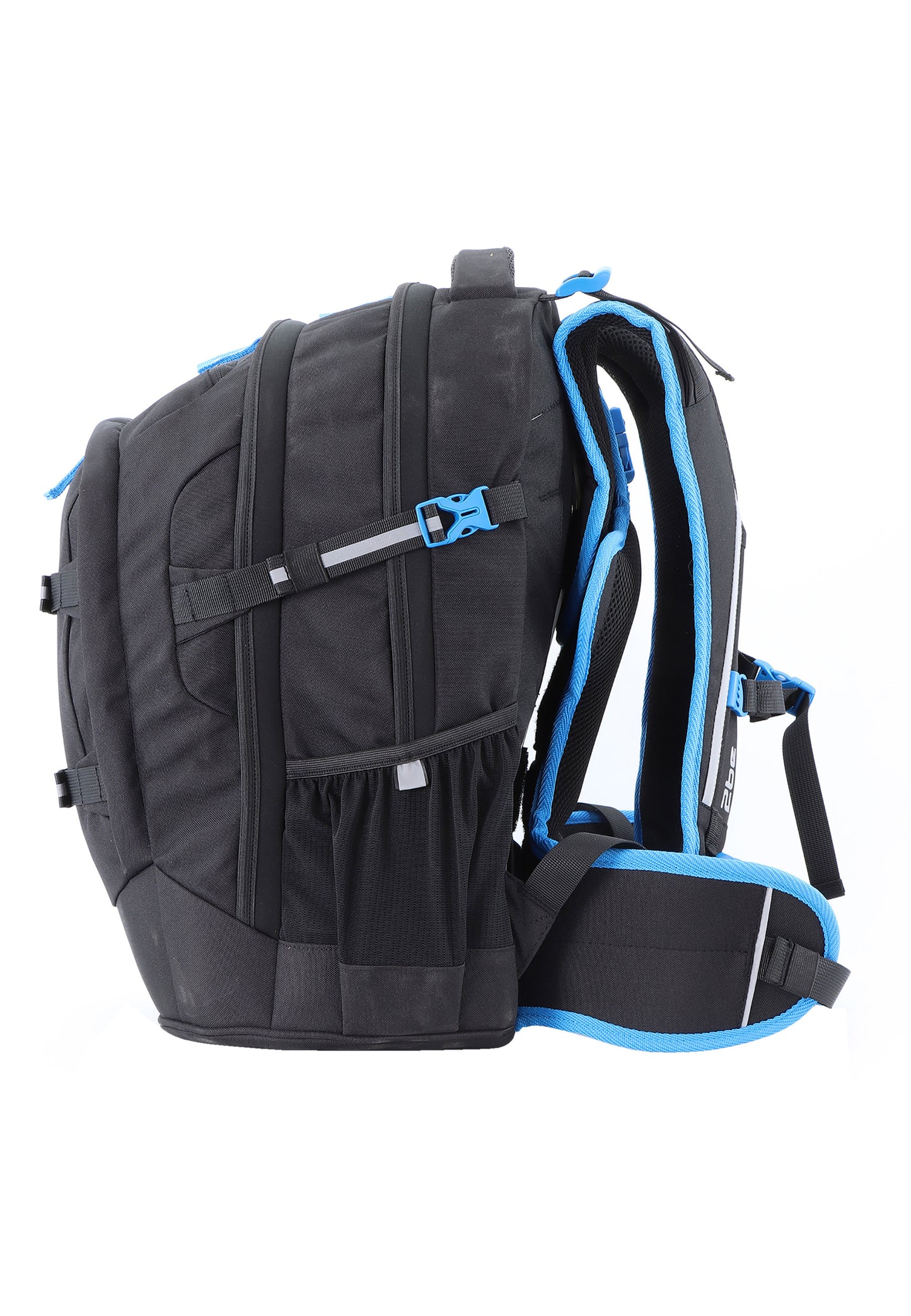 2be 15 Zoll Laptop-Rucksack/Schulrucksack mit String-Tasche und Federmäpchen Schwarz