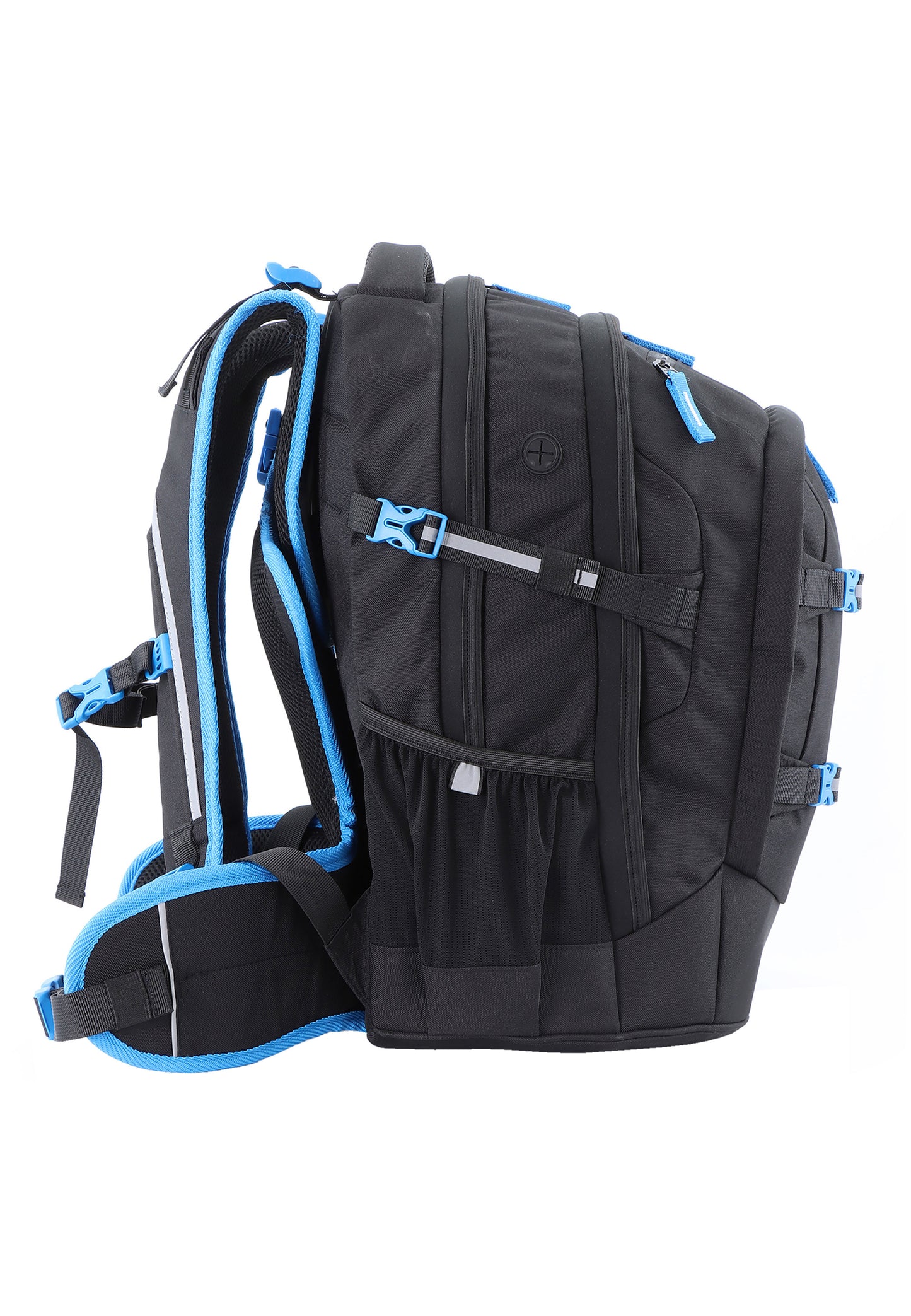 2be 15 Zoll Laptop-Rucksack/Schulrucksack mit String-Tasche und Federmäpchen Schwarz