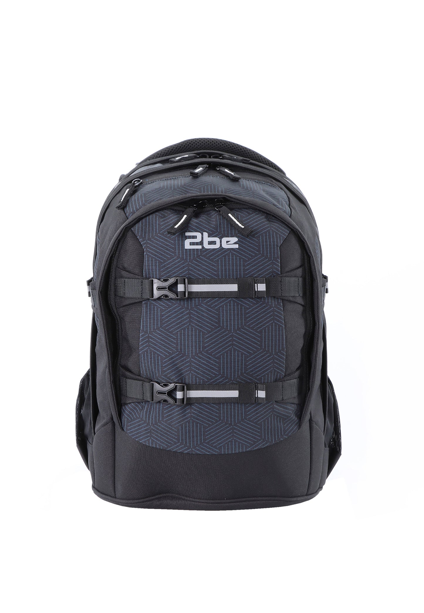 2be 15 Zoll Laptoprucksack / Schulrucksack Schwarz-Grau