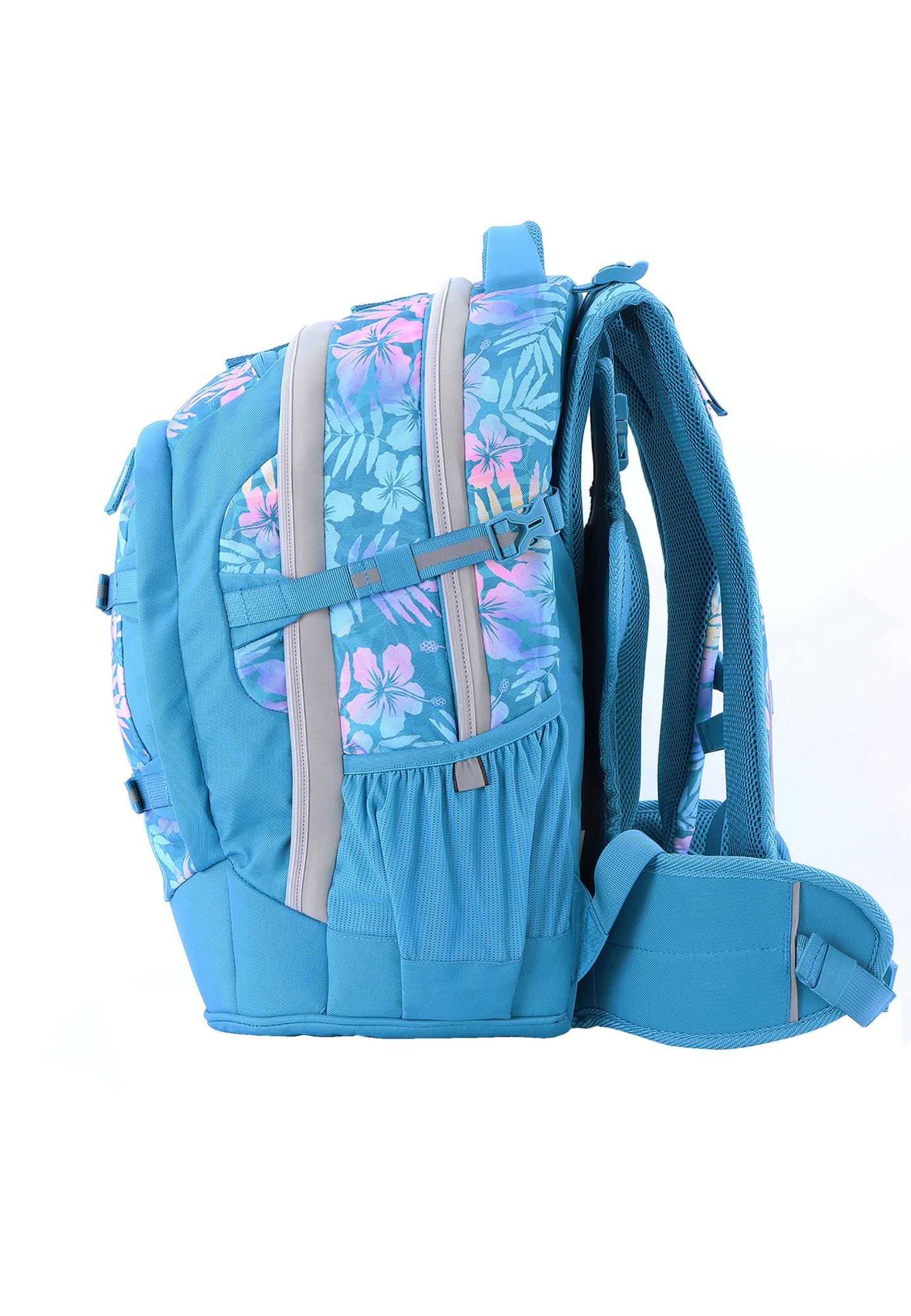 2be 15 Zoll Laptop-Rucksack/Schulrucksack mit String-Tasche und Federmäpchen Türkis