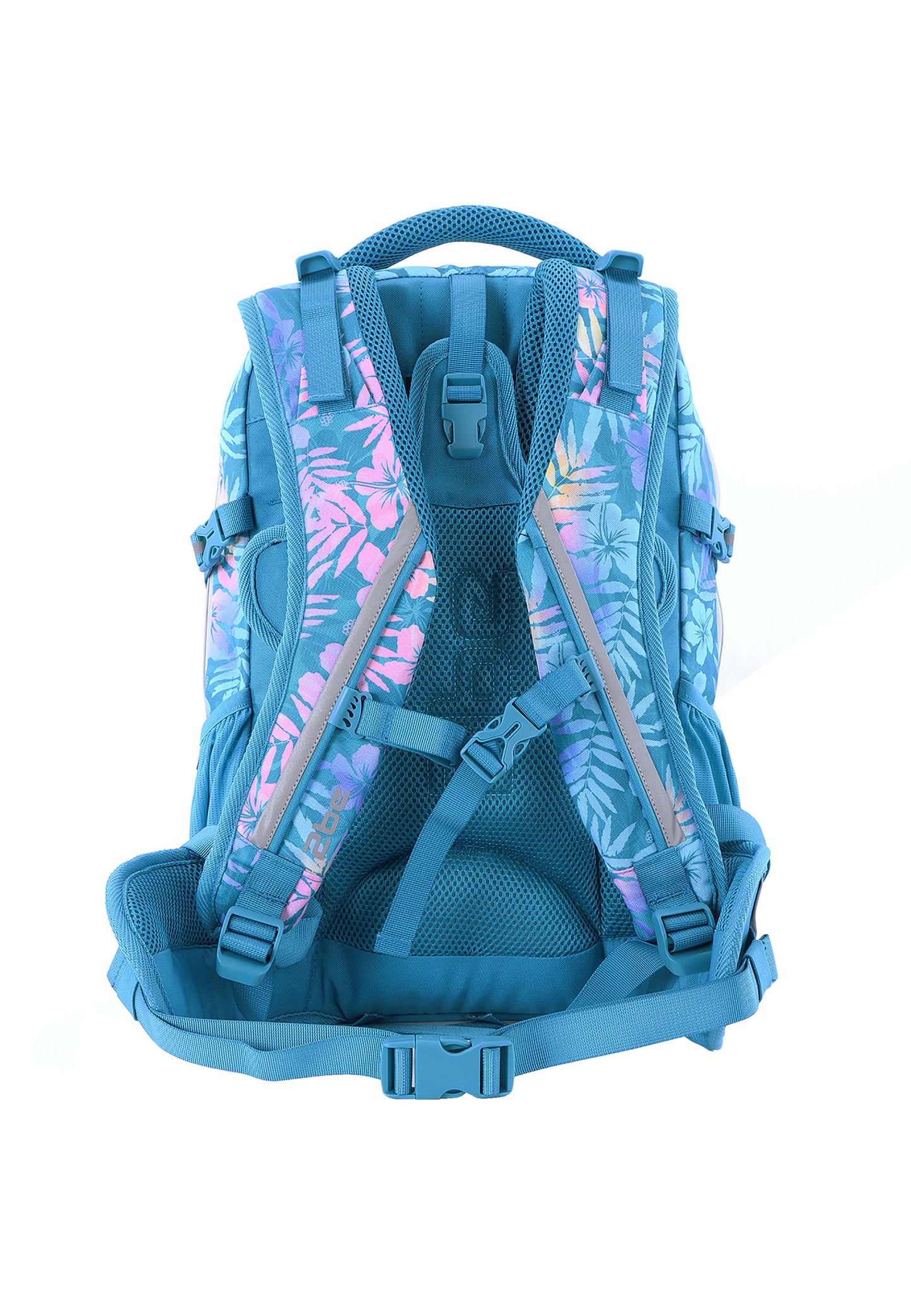 2be 15 Zoll Laptop-Rucksack/Schulrucksack mit String-Tasche und Federmäpchen Türkis