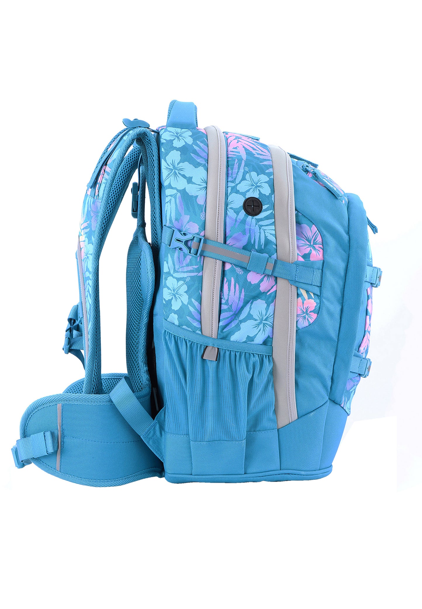 2be 15 Zoll Laptop-Rucksack/Schulrucksack mit String-Tasche und Federmäpchen Türkis