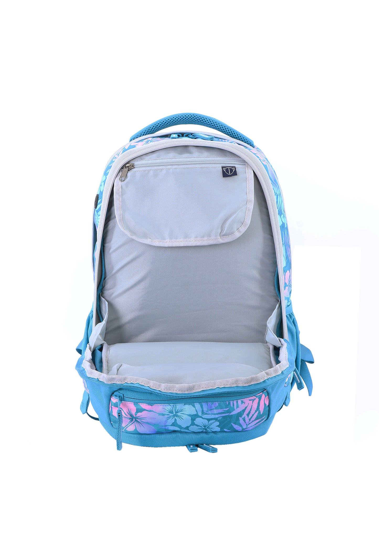 2be 15 Zoll Laptop-Rucksack/Schulrucksack mit String-Tasche und Federmäpchen Türkis