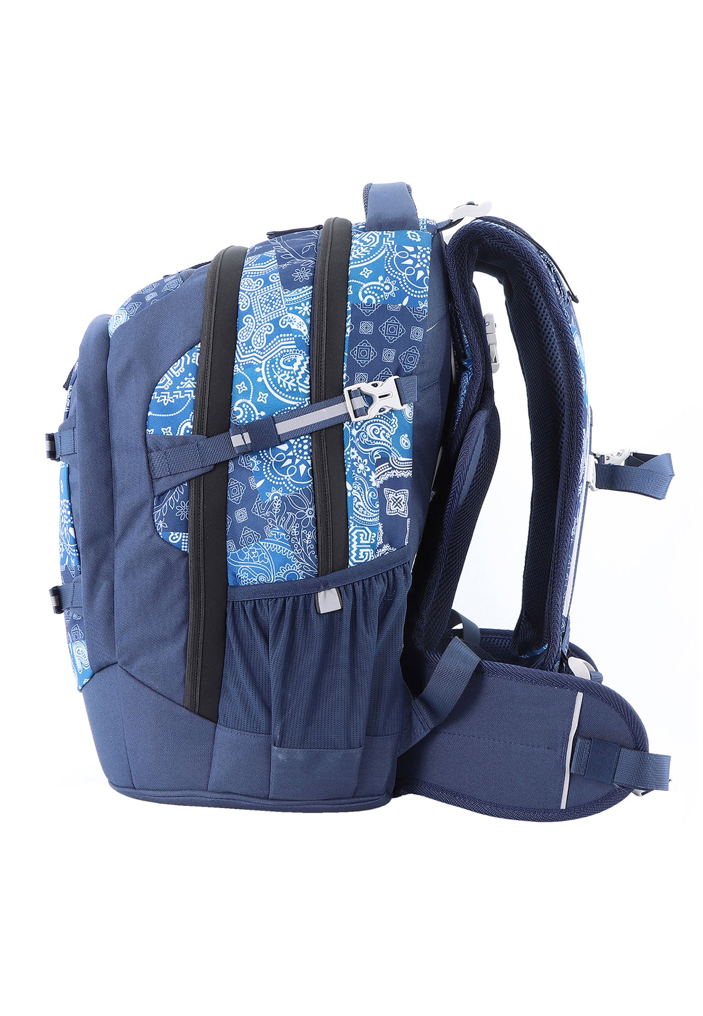 2be 15 Zoll Laptop-Rucksack/Schulrucksack mit String-Tasche und Federmäpchen Königsblau