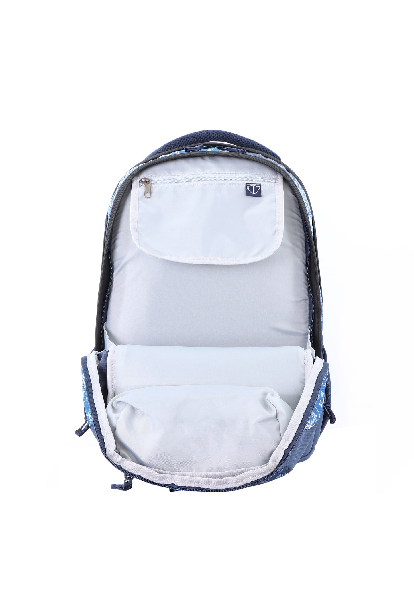 2be 15 Zoll Laptop-Rucksack/Schulrucksack mit String-Tasche und Federmäpchen Königsblau