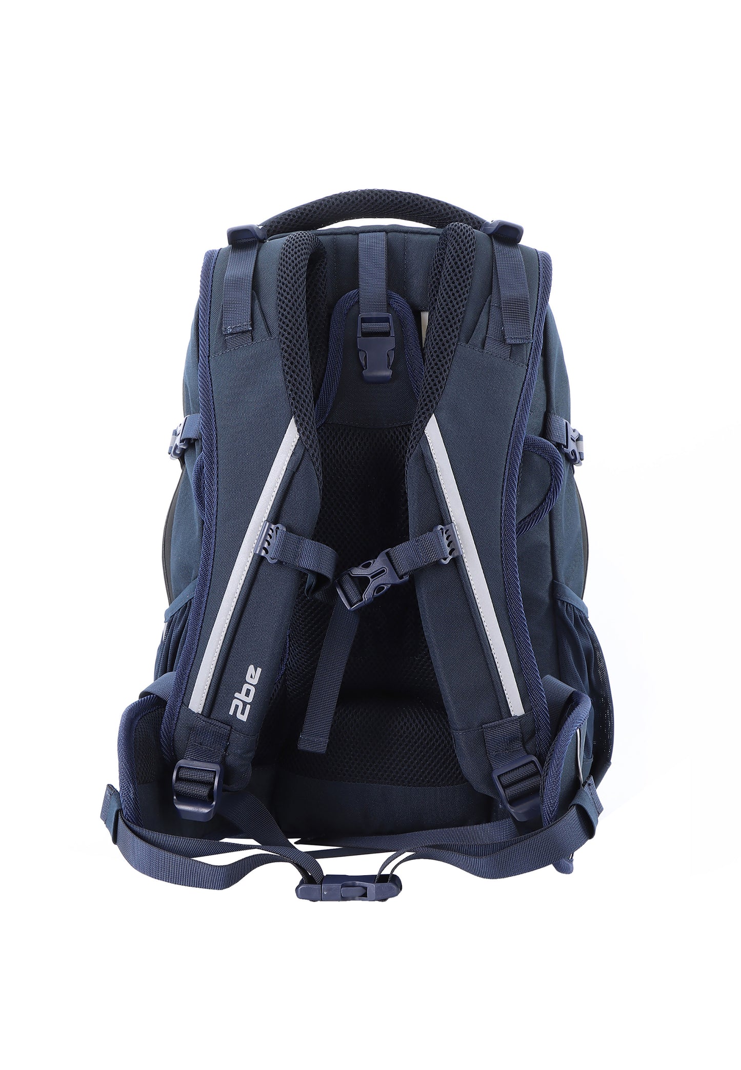 2be 15 Zoll Laptop-Rucksack/Schulrucksack mit String-Tasche und Federmäpchen Marineblau
