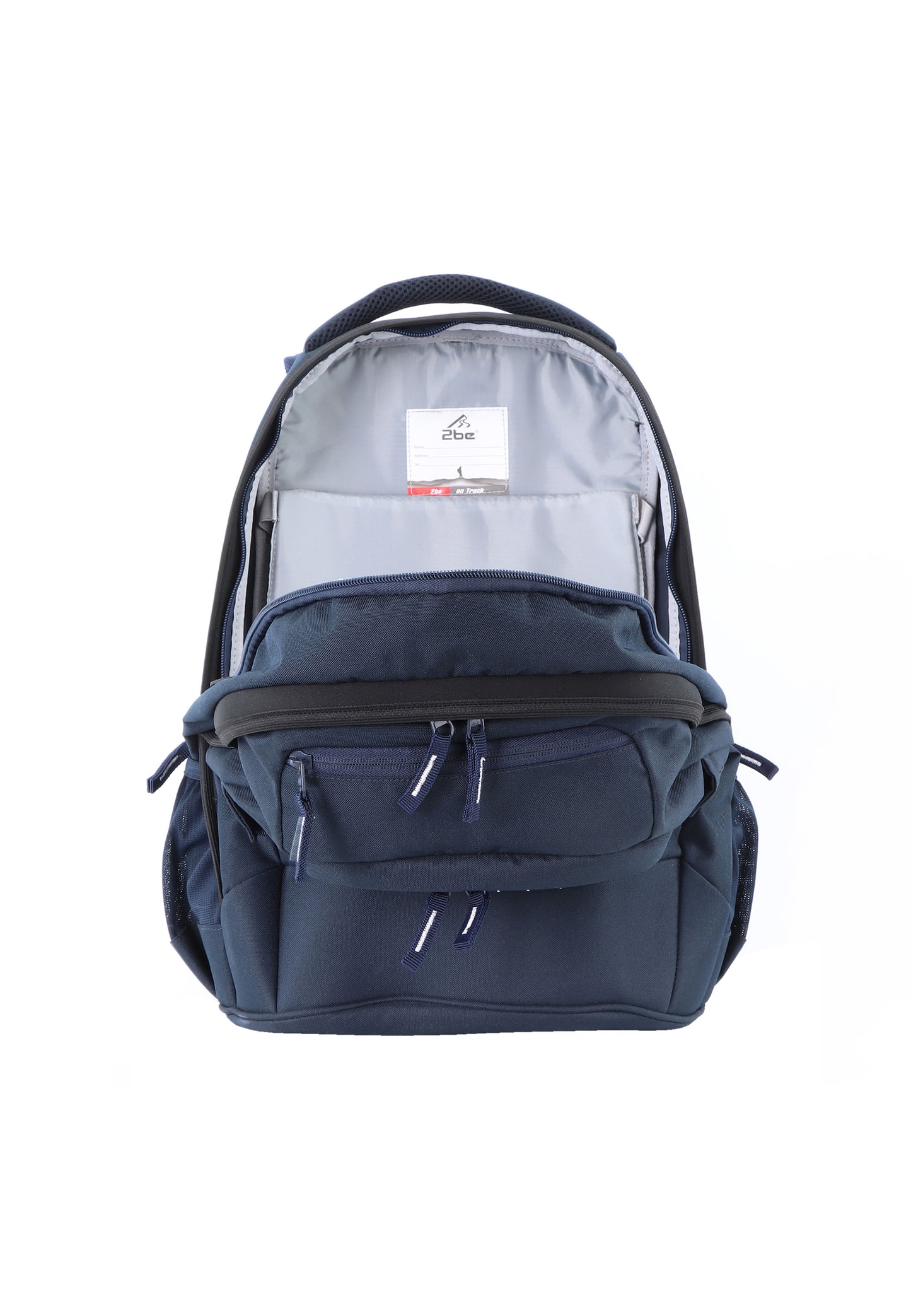 2be 15 Zoll Laptop-Rucksack/Schulrucksack mit String-Tasche und Federmäpchen Marineblau
