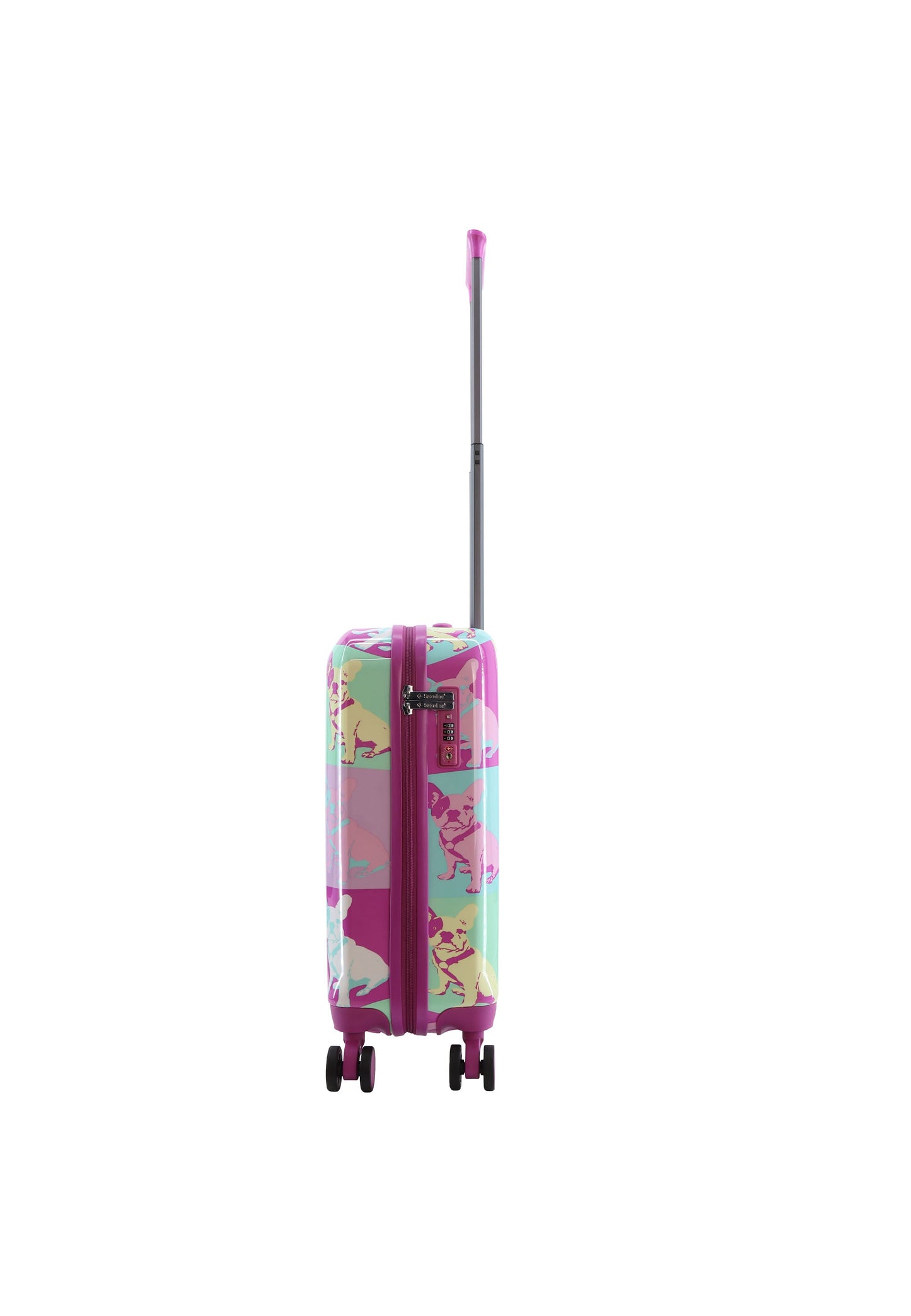 Saxoline Blue Bulldog Emotion Handgepäck Hartschalenkoffer / Trolley / Reisekoffer (Small)
