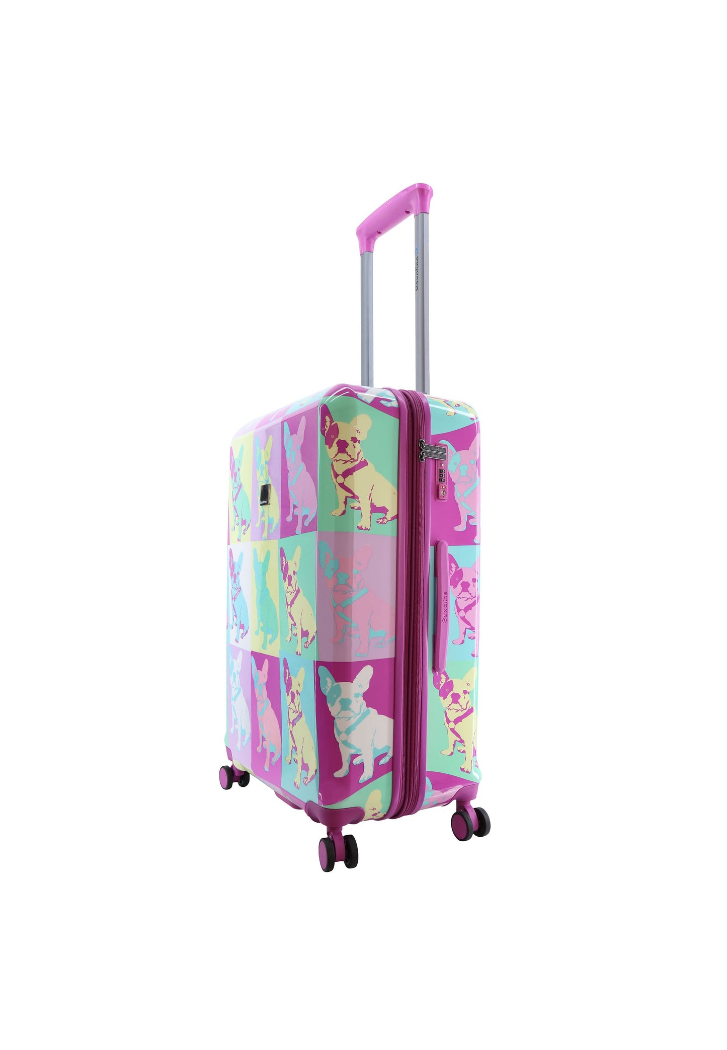 Saxoline Blue Bulldog Emotion Hartschalenkoffer / Trolley / Reisekoffer (Medium)