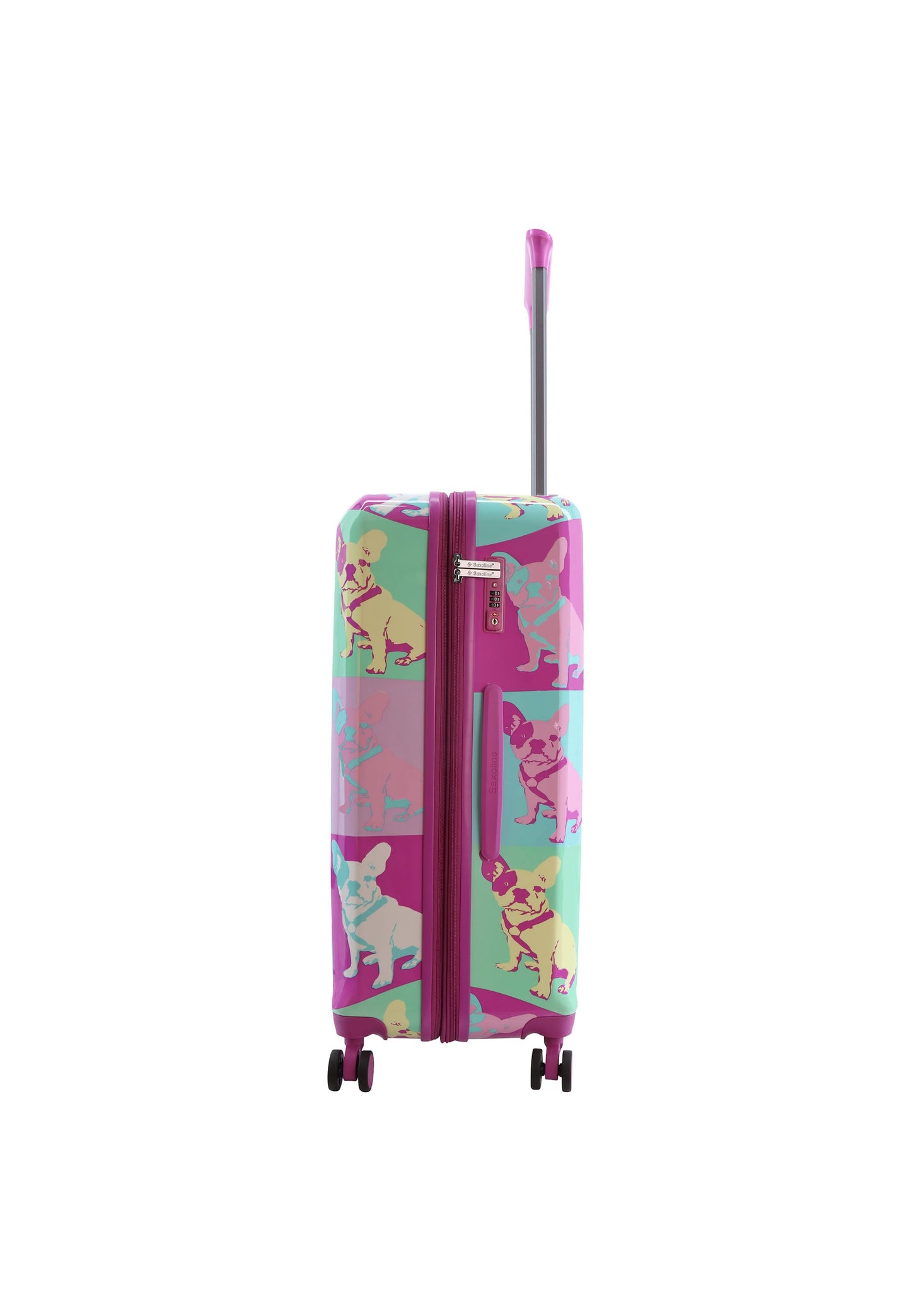 Saxoline Blue Bulldog Emotion Hartschalenkoffer / Trolley / Reisekoffer (Medium)
