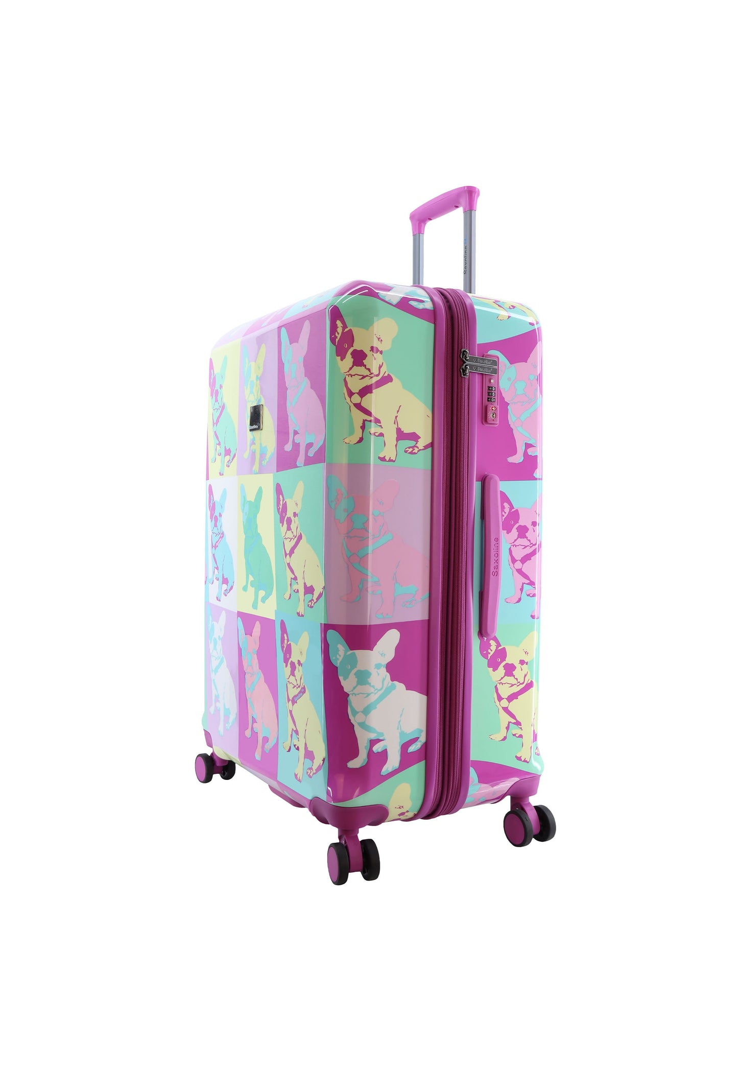 Saxoline Blue Bulldog Emotion Hartschalenkoffer / Trolley / Reisekoffer (Large)