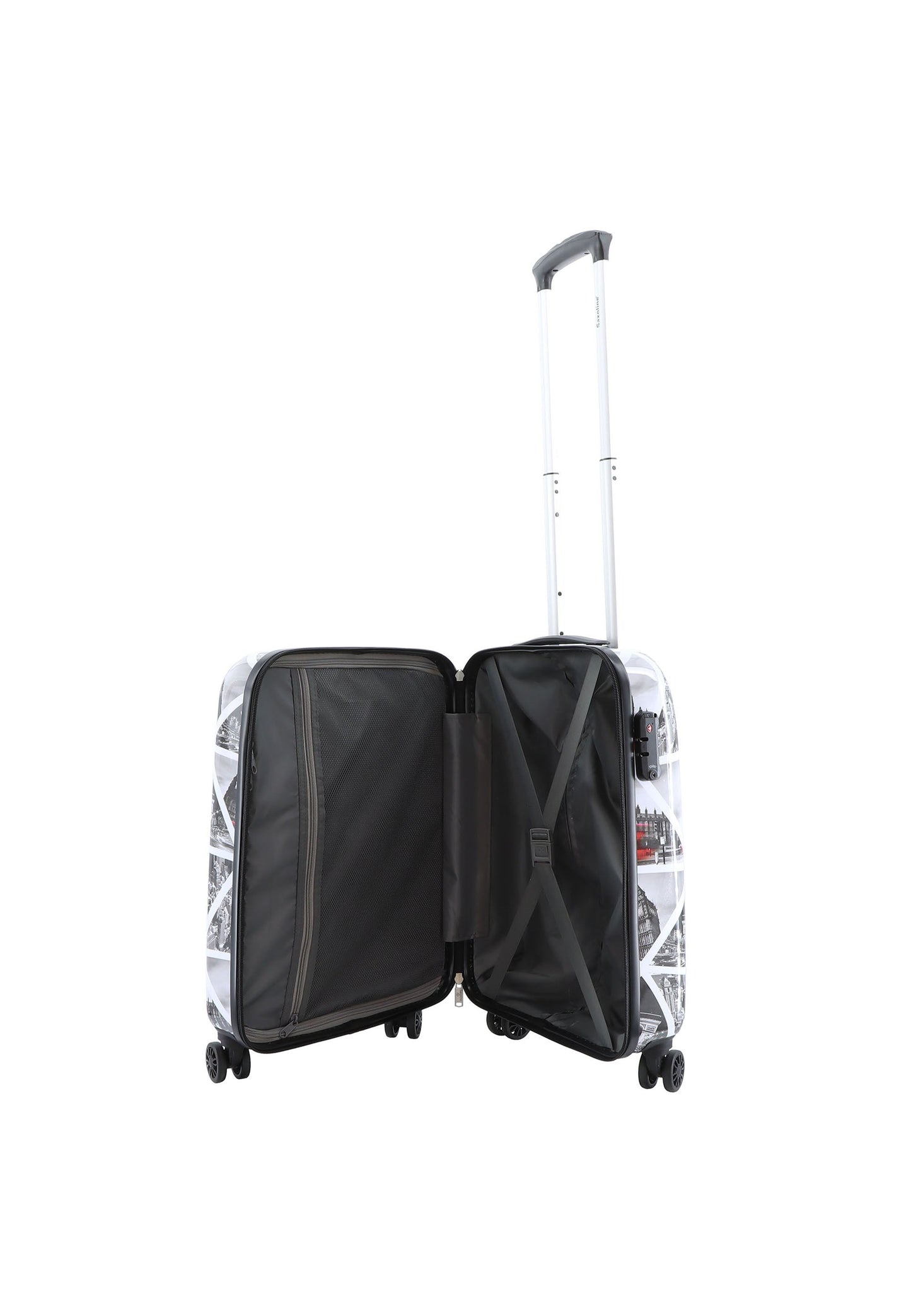 Saxoline Cities Handgepäck Hartschalenkoffer / Trolley / Reisekoffer (Small)