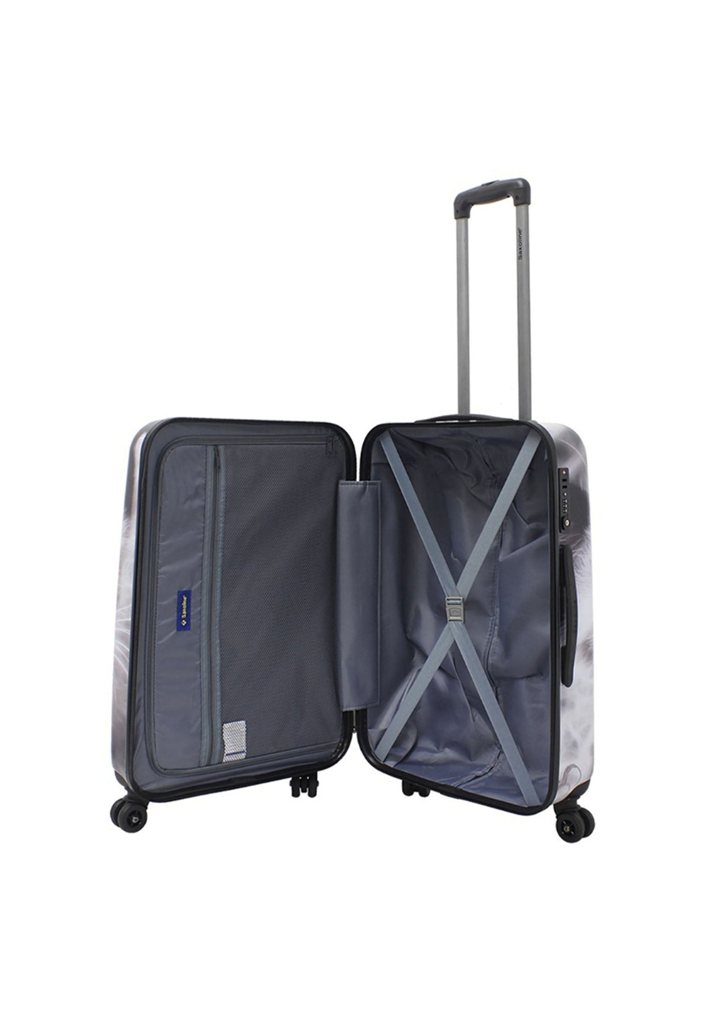Saxoline White Cat Hartschalenkoffer / Trolley / Reisekoffer (Medium)