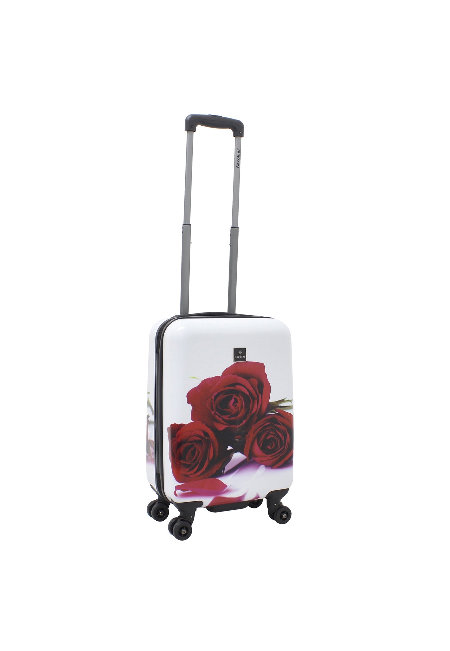 Saxoline Red Roses Handgepäck Hartschalenkoffer / Trolley / Reisekoffer (Small)
