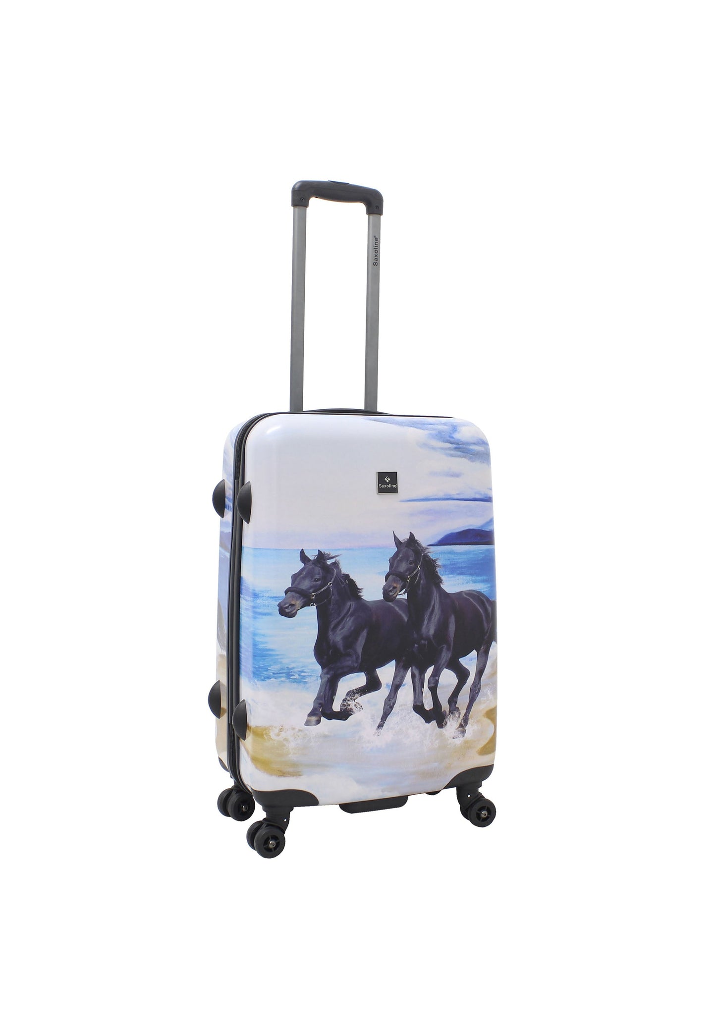 Saxoline Black Horse Hartschalenkoffer / Trolley / Reisekoffer (Medium)