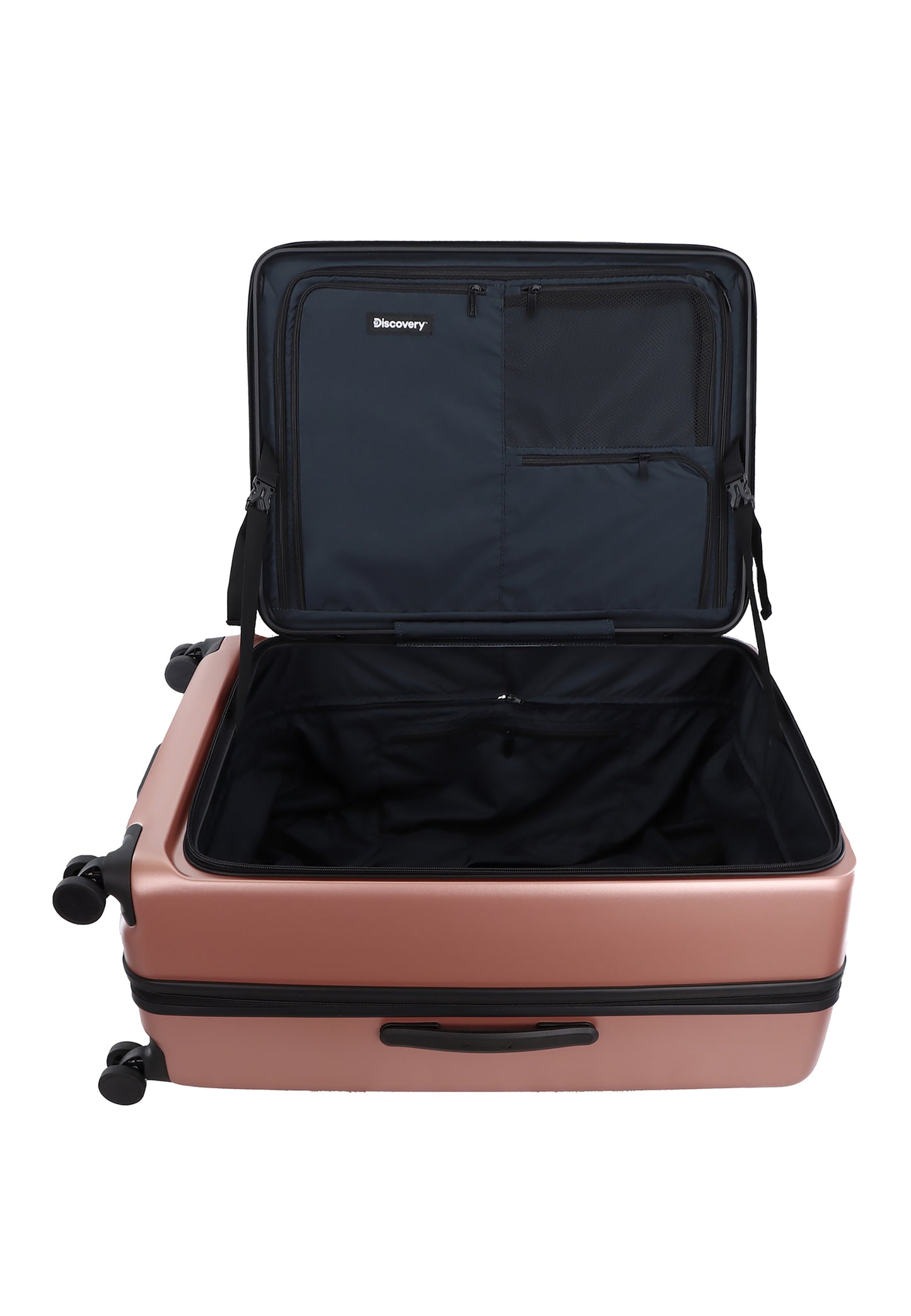 Discovery - Patrol | 3-teiliges Polycarbonat Kofferset mit Frontöffnung – Rosa