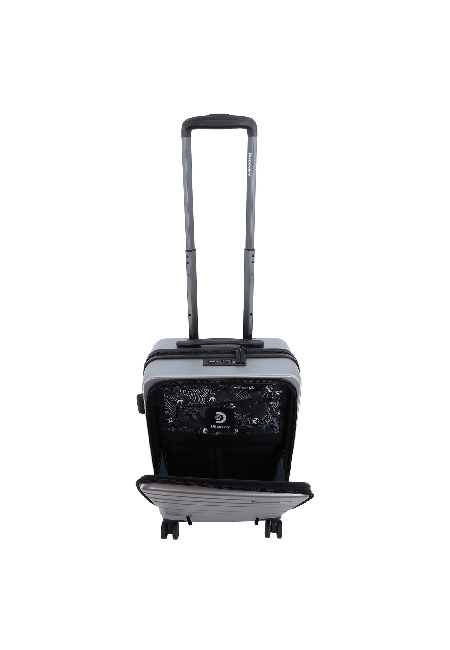 Discovery - Patrol | Handgepäck für Laptop / Koffer / Trolley – 55 cm S – Silber