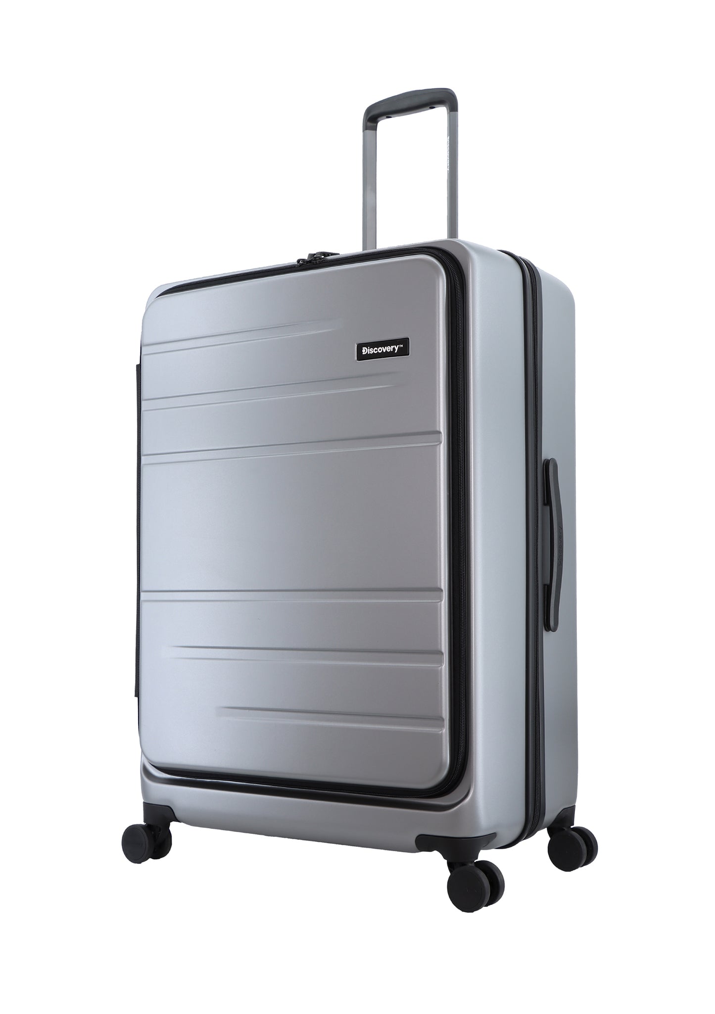 Discovery - Patrol | Hartschalenkoffer / Trolley / Reisekoffer - 78 cm L - Silber