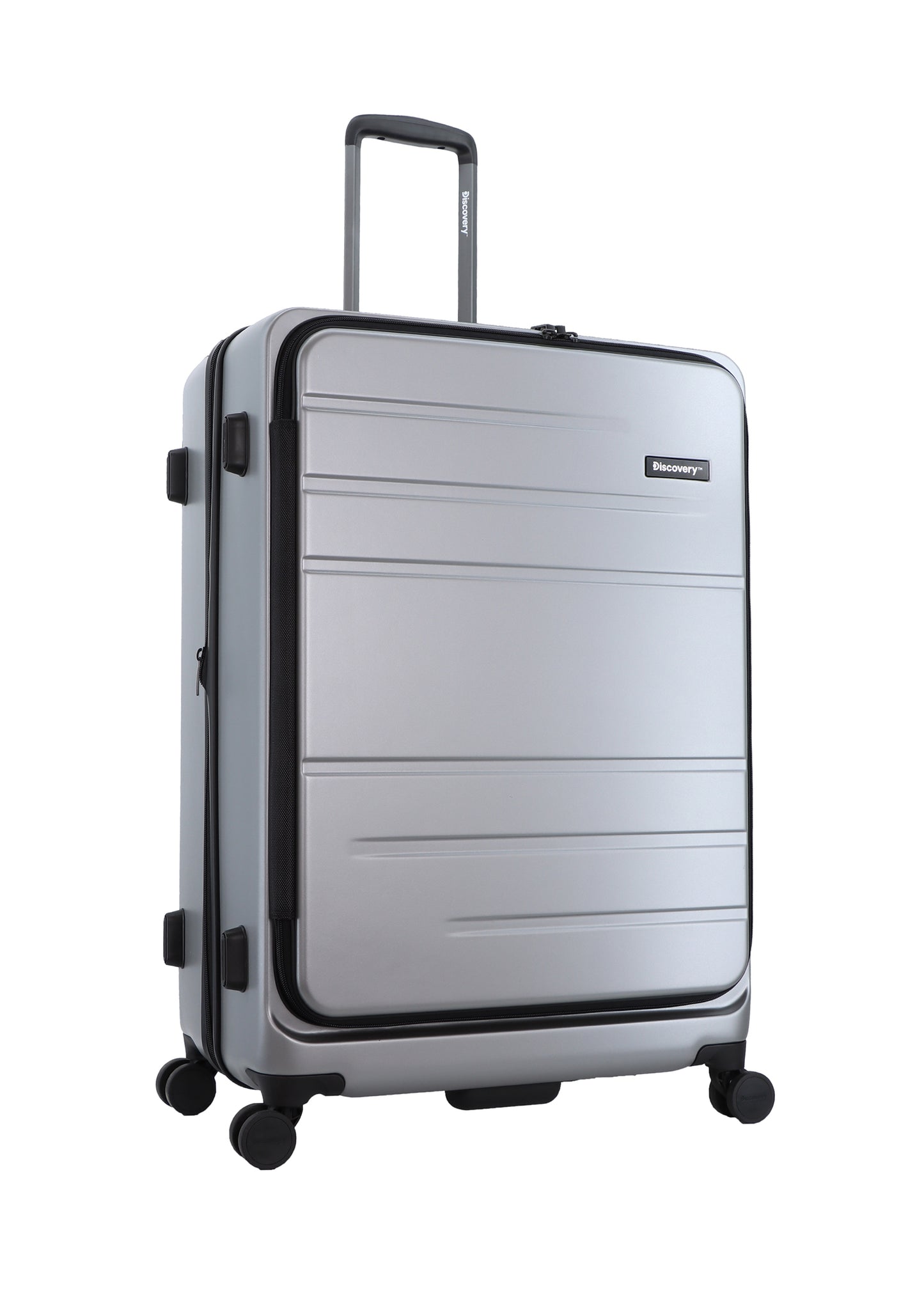 Discovery - Patrol | Hartschalenkoffer / Trolley / Reisekoffer - 78 cm L - Silber