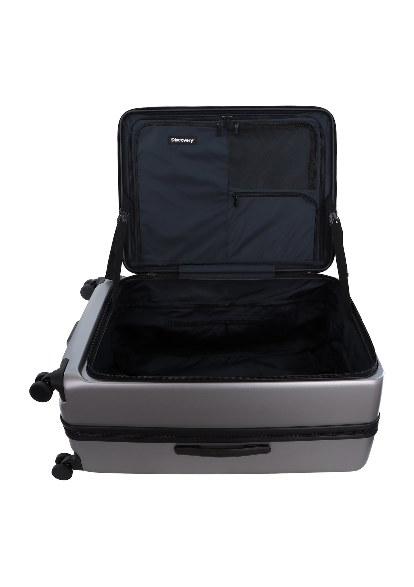 Discovery - Patrol | Hartschalenkoffer / Trolley / Reisekoffer - 78 cm L - Silber