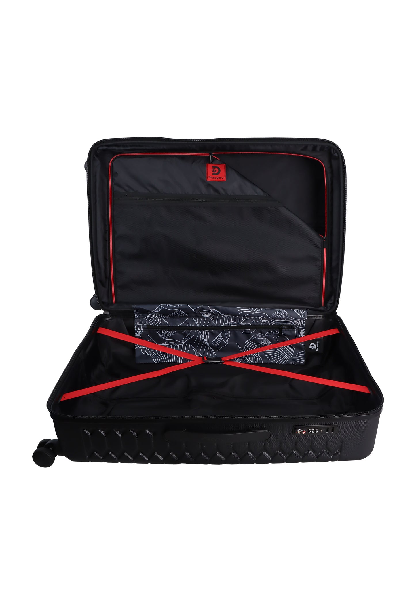 Discovery - Reptile | Hartschalenkoffer / Trolley / Reisekoffer / Koffer - 77 cm L Schwarz