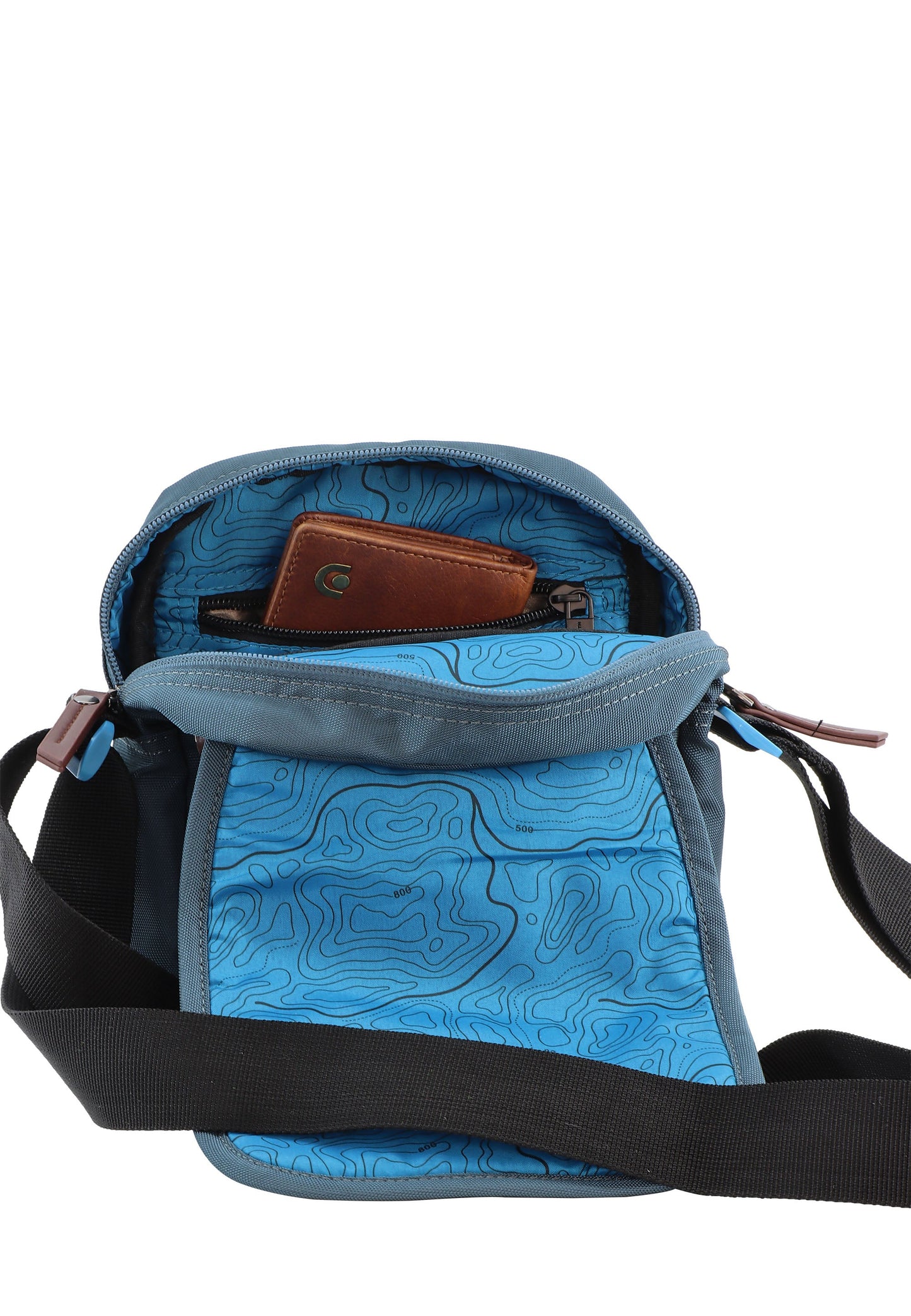 Discovery Icon Schultertasche / Umhängetasche D00711 Petrol Blau