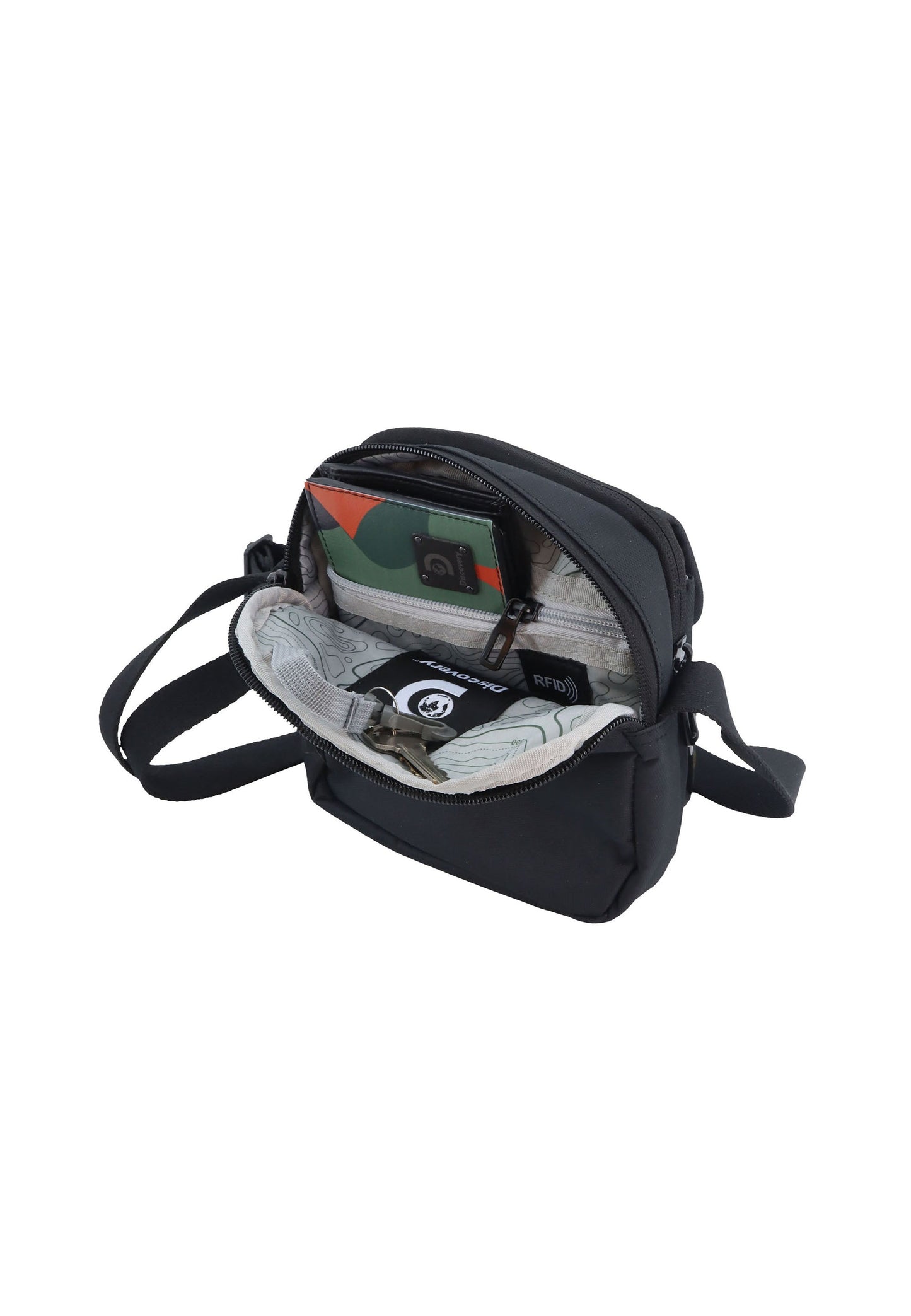 Discovery Downtown Schultertasche / Umhängetasche D00913 Schwarz